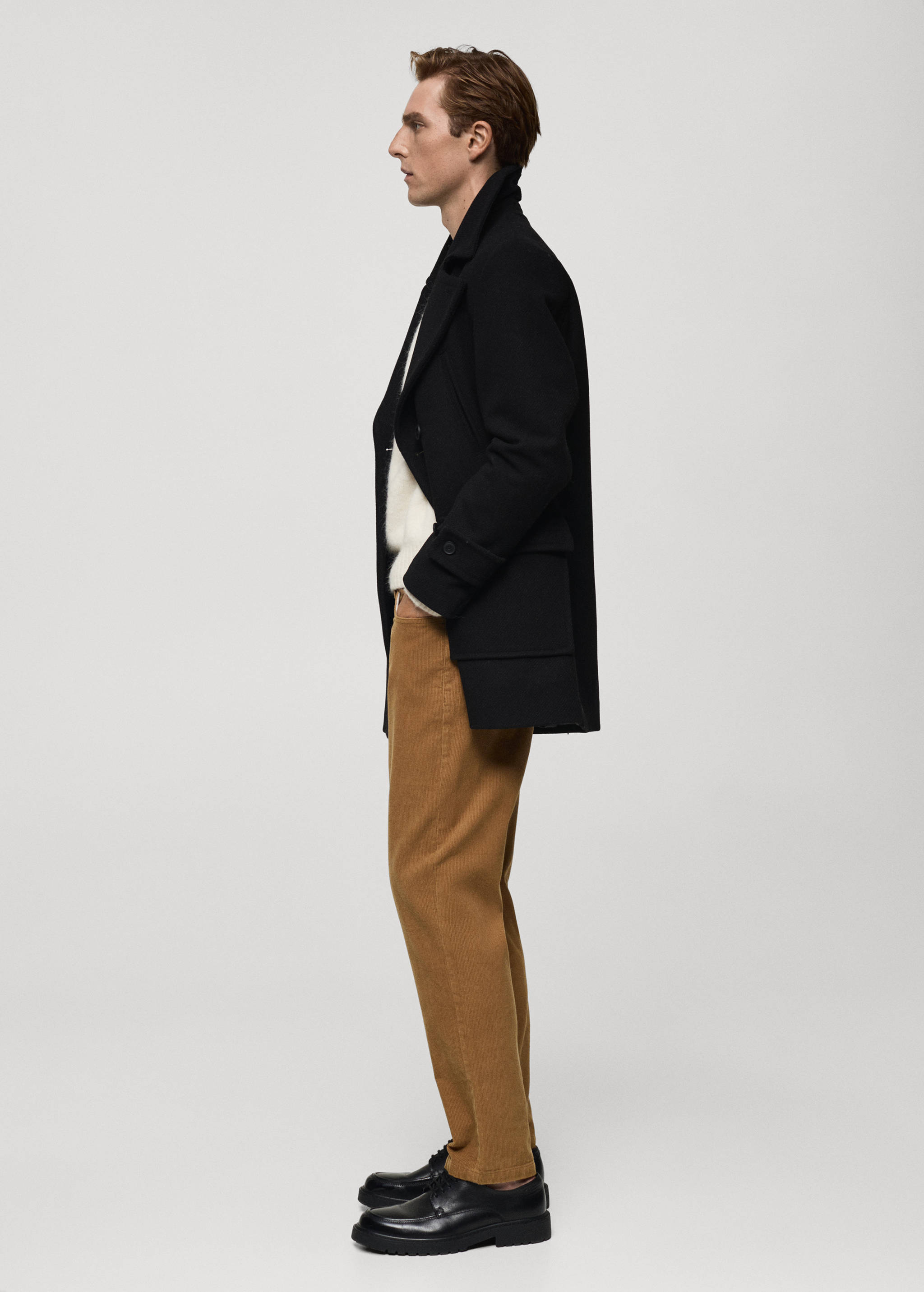 Corduroy regular-fit trousers - Details of the article 2