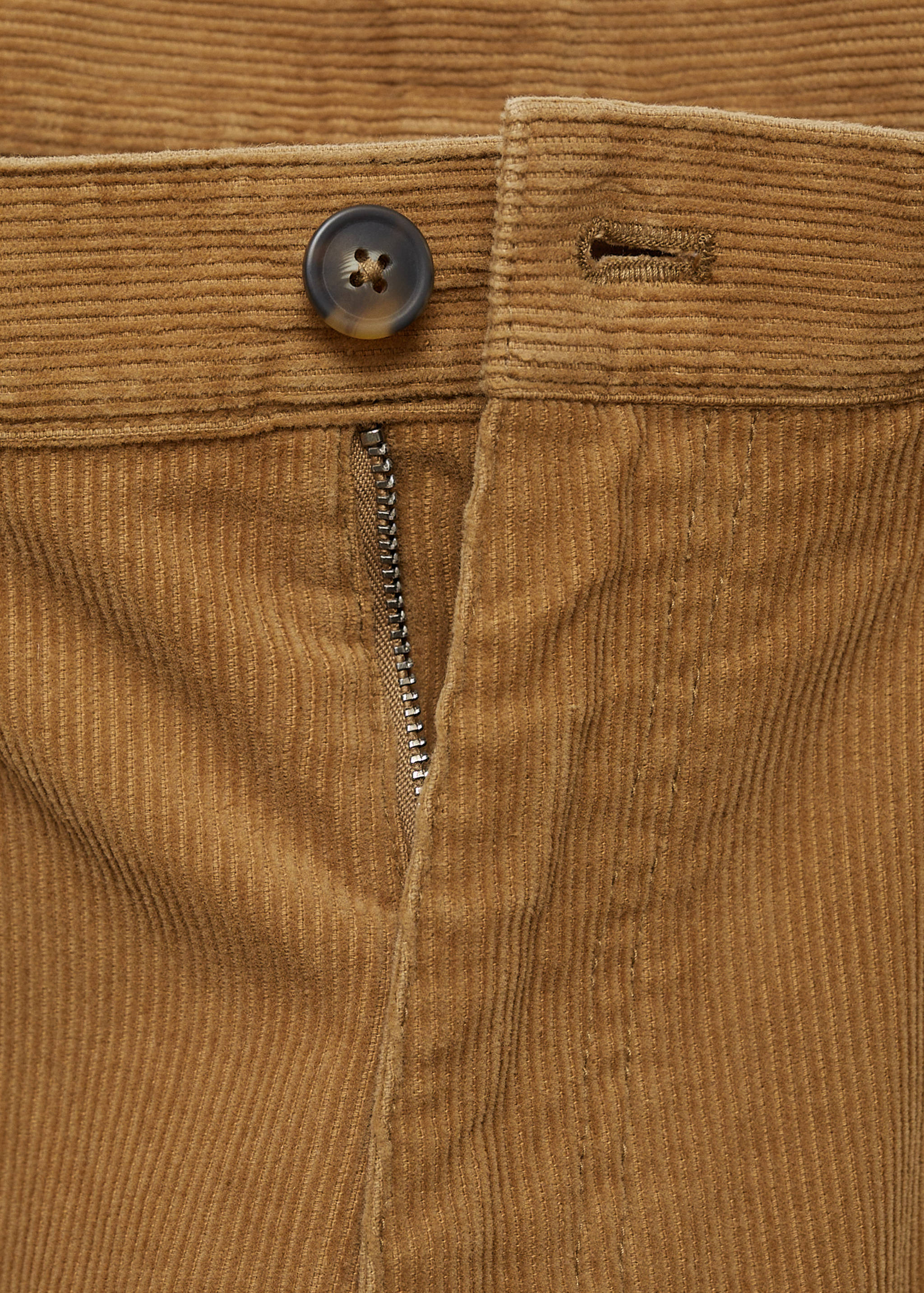 Corduroy regular-fit trousers - Details of the article 0