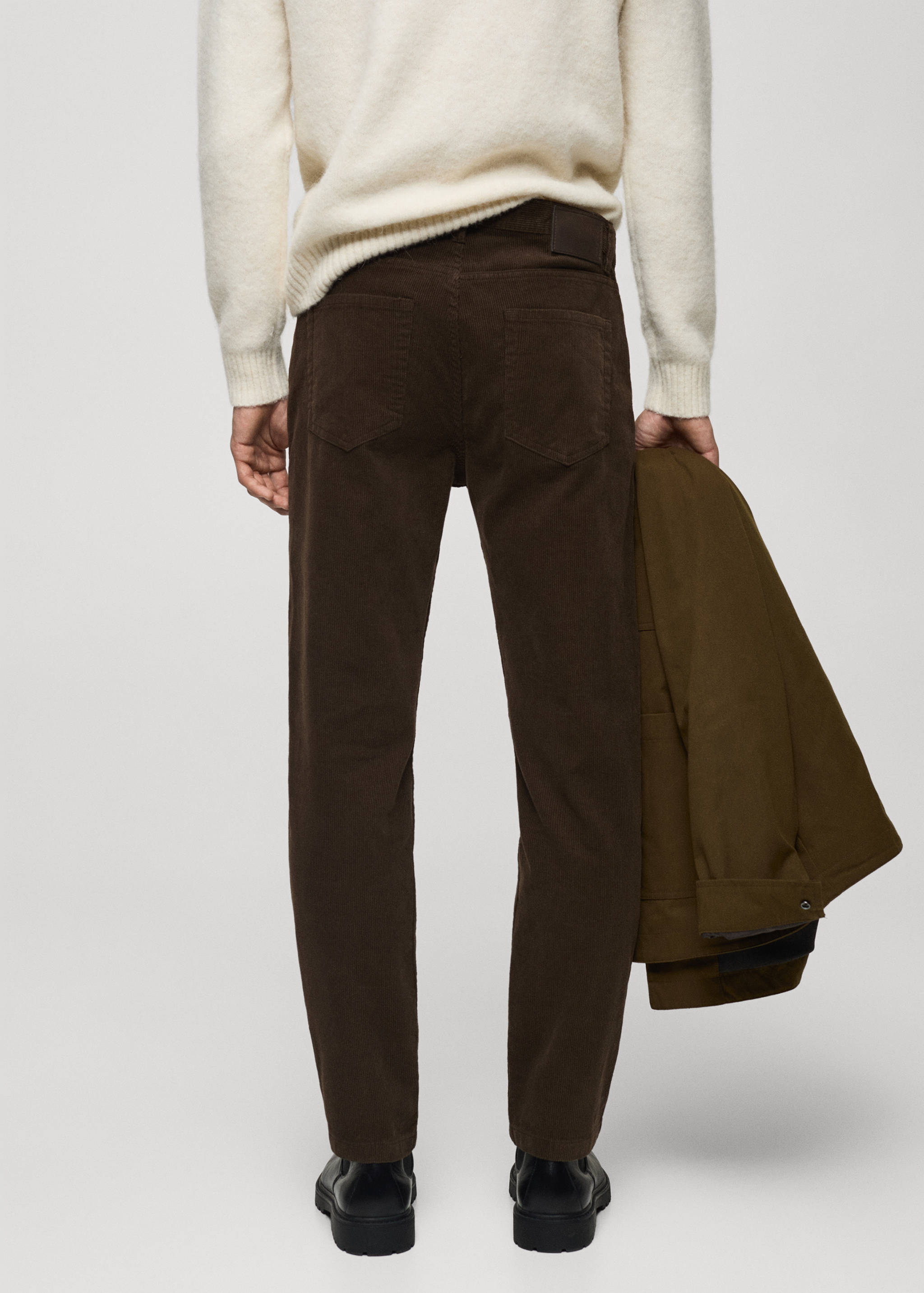 Corduroy regular-fit trousers - Reverse of the article