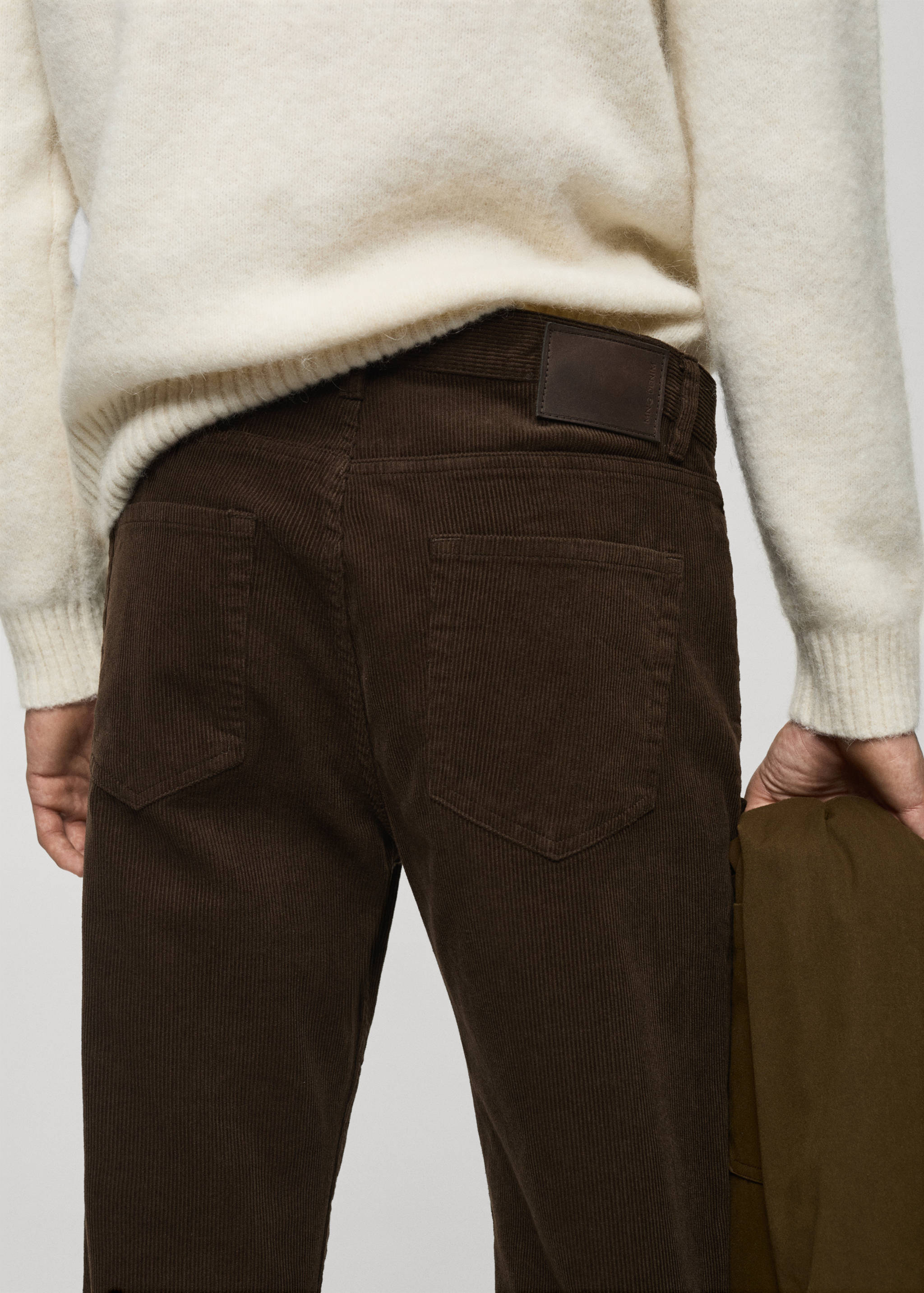 Corduroy regular-fit trousers - Details of the article 6