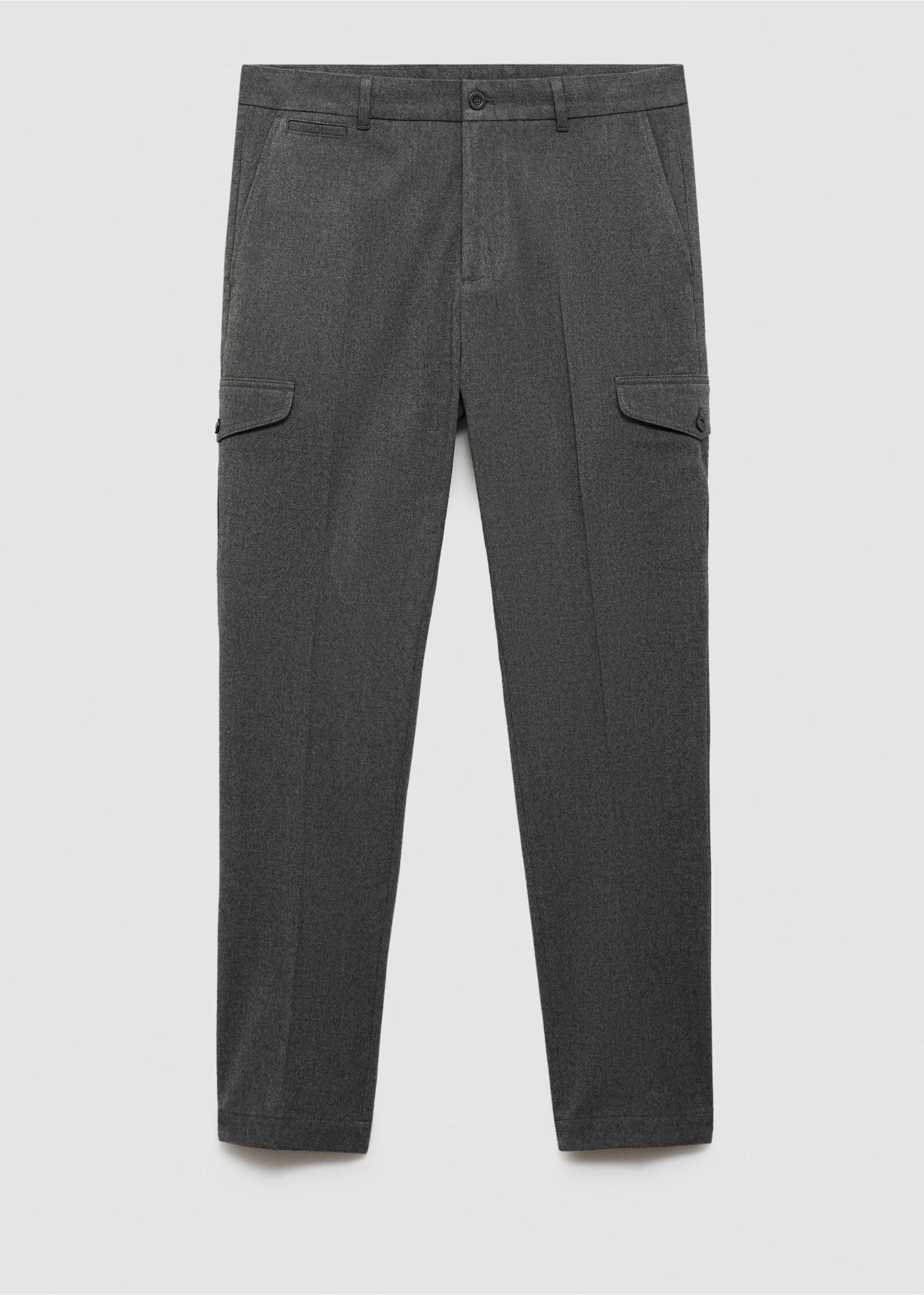 Cargohose aus Flanell - Artikel ohne Model, Hellgrau meliert. Ref: 77027920-00.