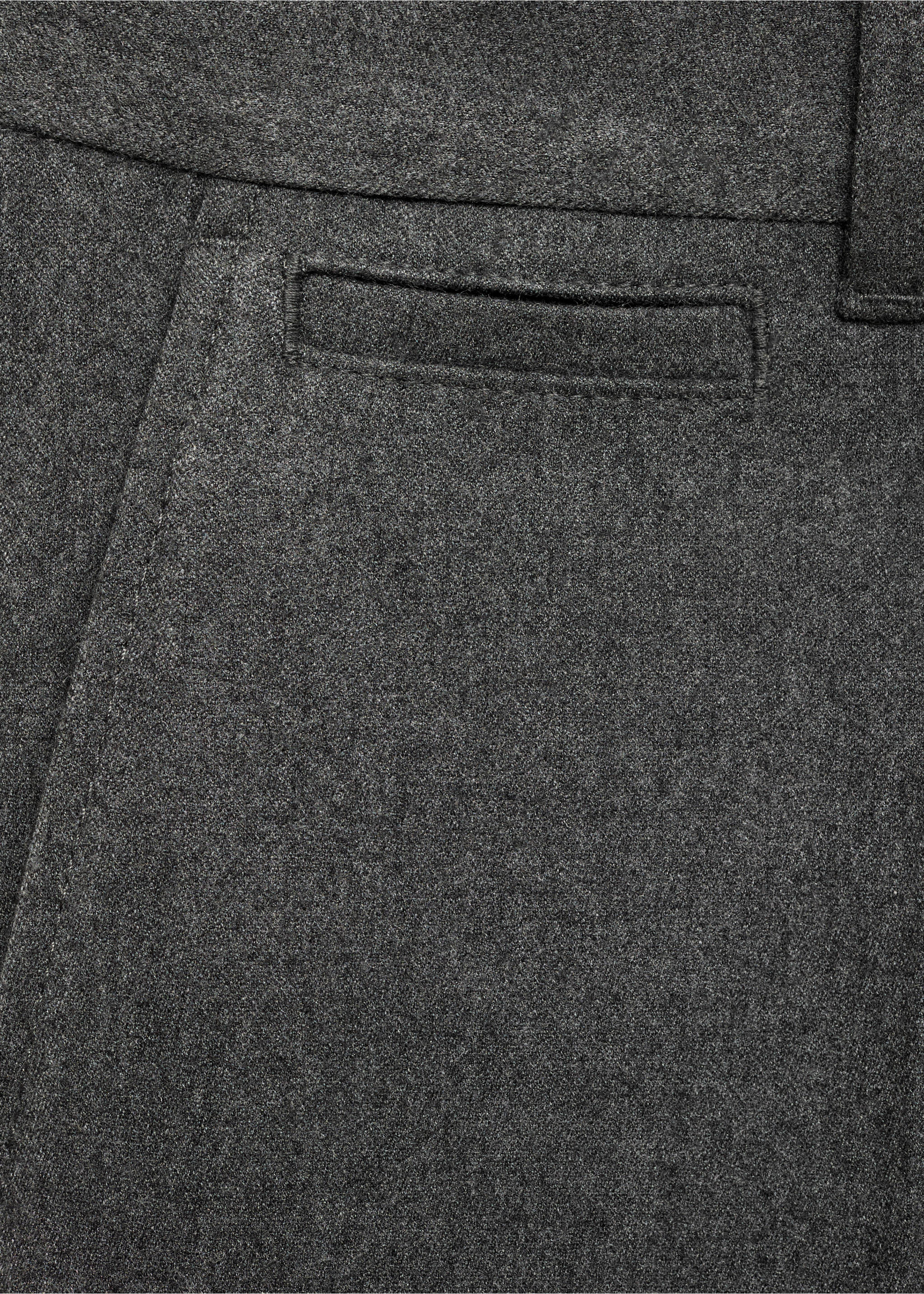 Cargohose aus Flanell - Detail des Artikels 8, Hellgrau meliert. Ref: 77027920-00.