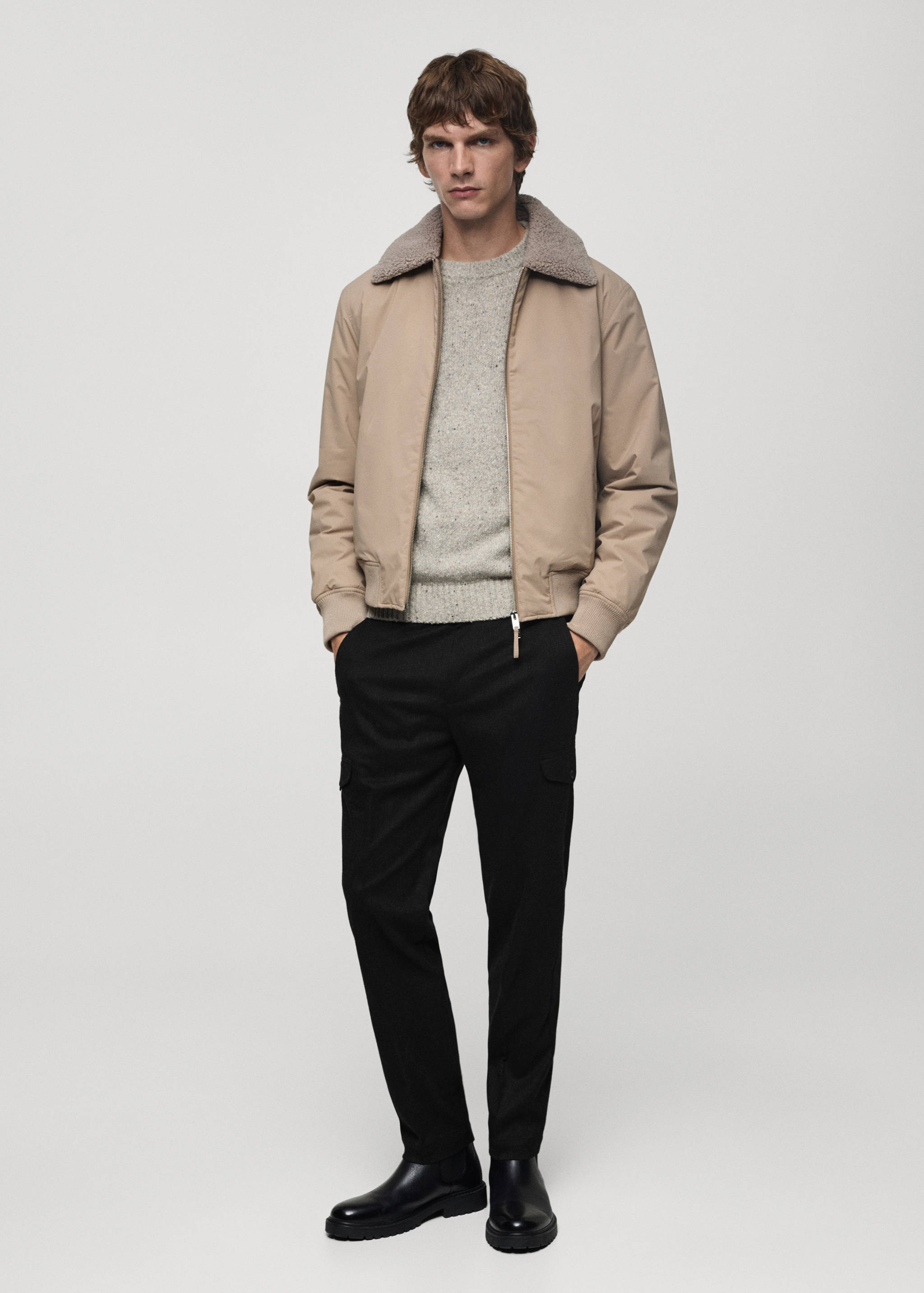 Flanellen cargobroek - Overzichtstekening