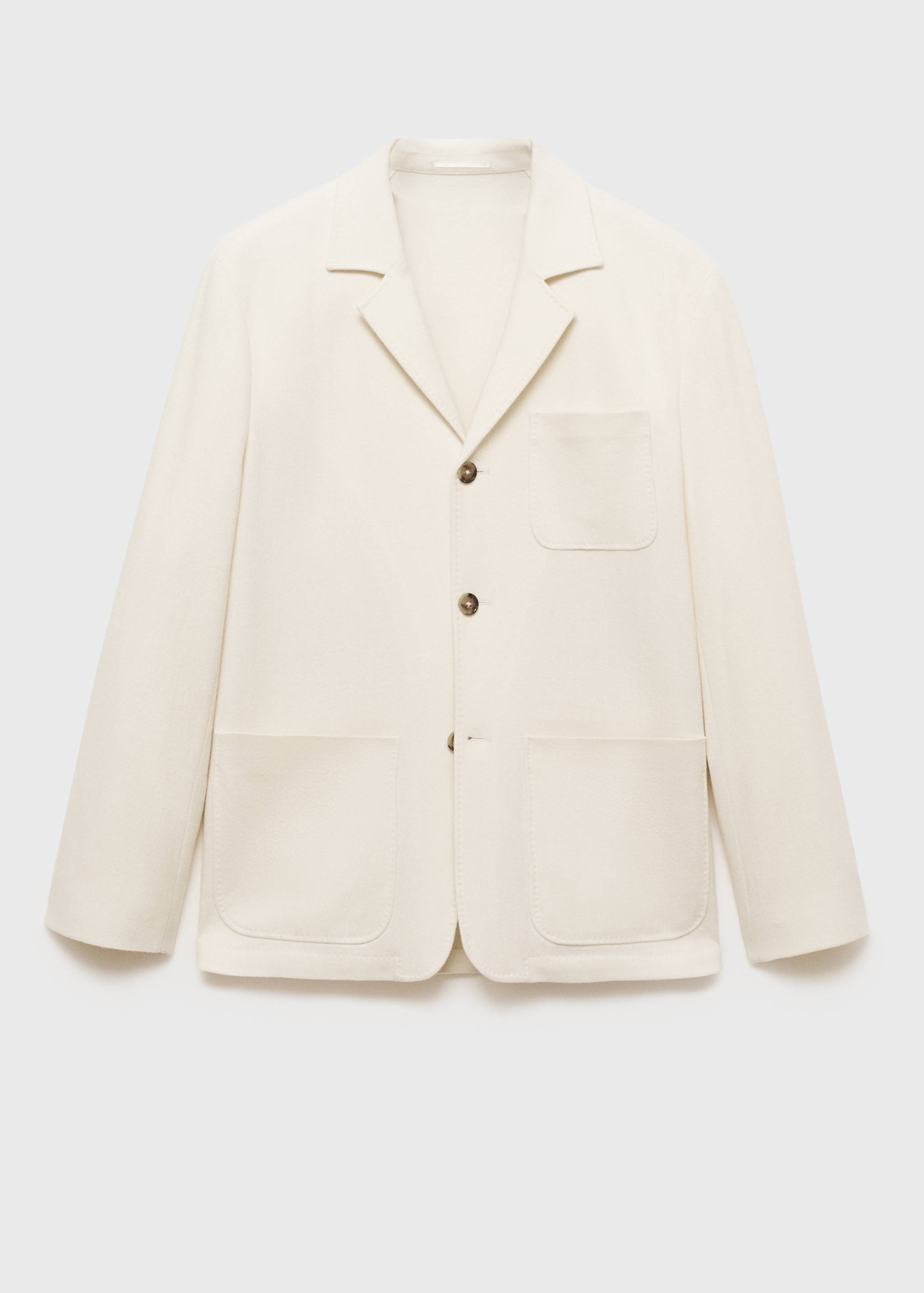 Italian virgin wool flannel suit jacket - Article without model