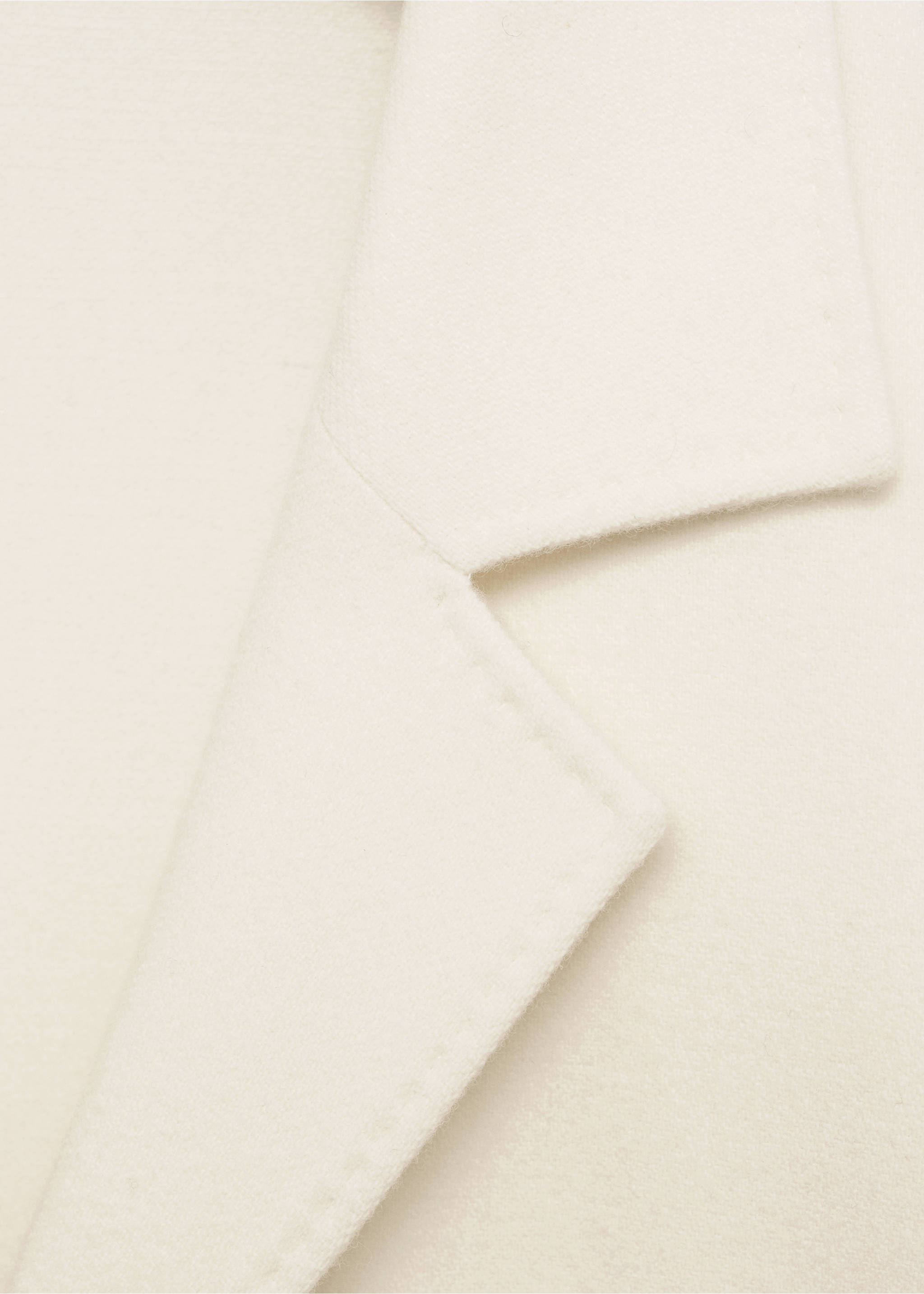 Kavaj i flanell i italiensk ull - Detaljer om artikeln 8, Vit. Ref: 77027923-00.