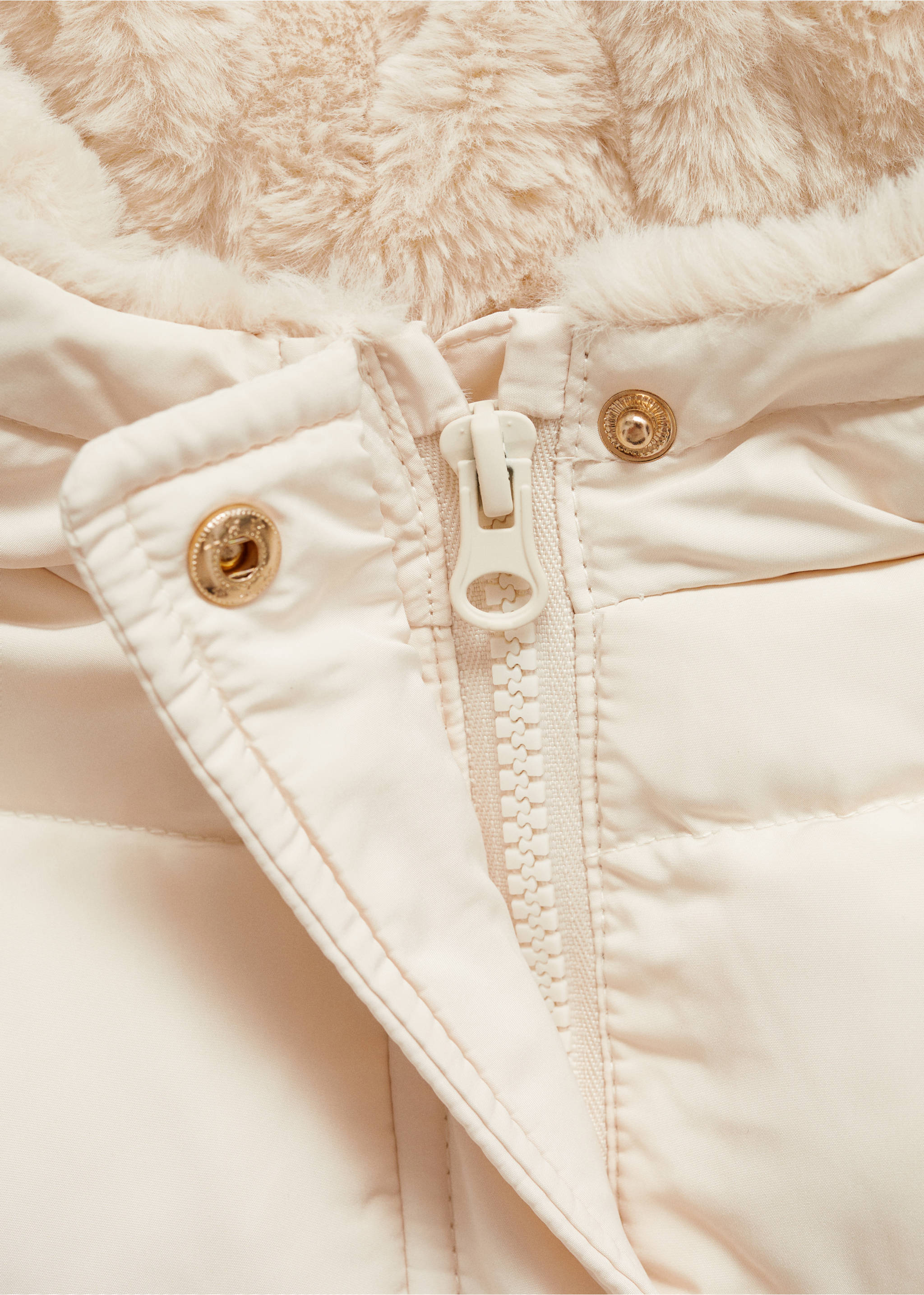 Gesteppter Daunenanorak - Detail des Artikels 8, Ecru. Ref: 77027924-00.