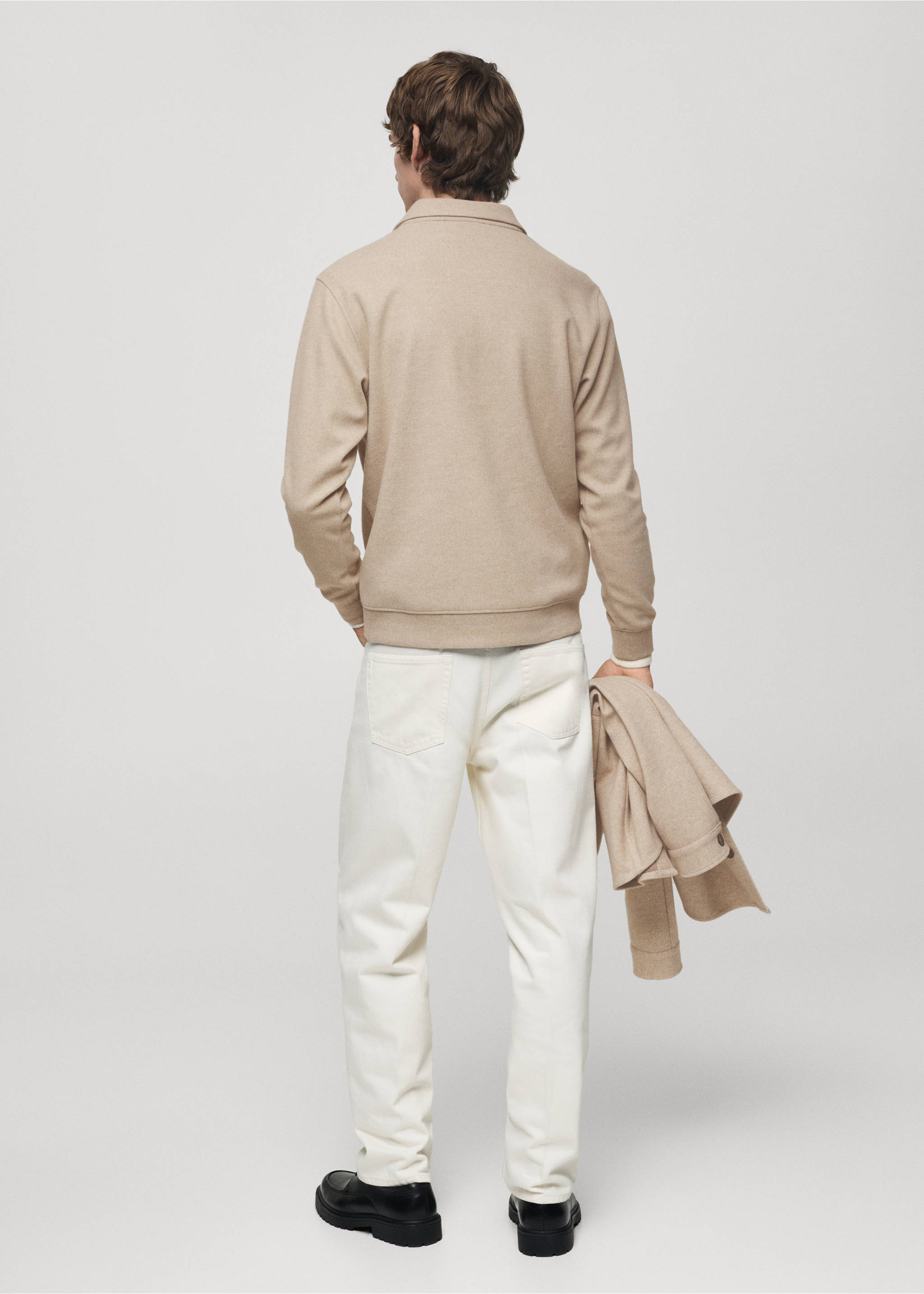 Polo regular fit teixit dessuadora - Revers de l'article, Sorra. Ref: 77027925-00.