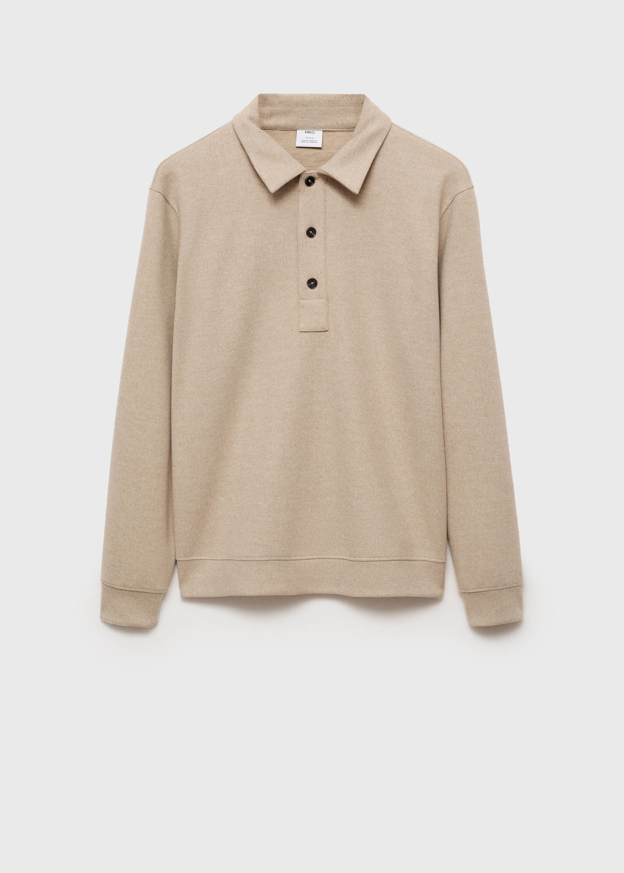 Regular Fit-Poloshirt aus Sweatshirt-Gewebe - Artikel ohne Model