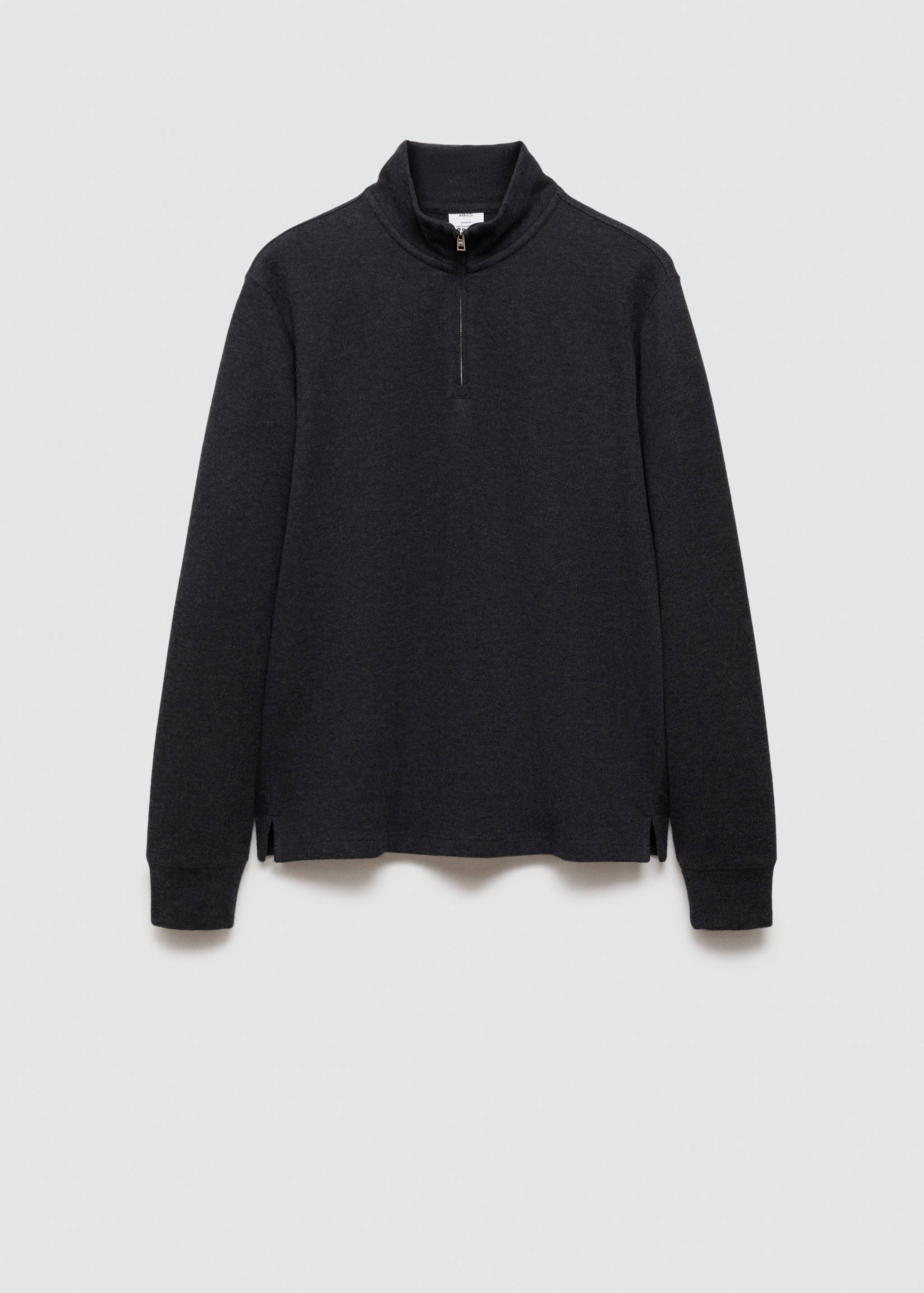 Ribbed sweatshirt collar - Article without model