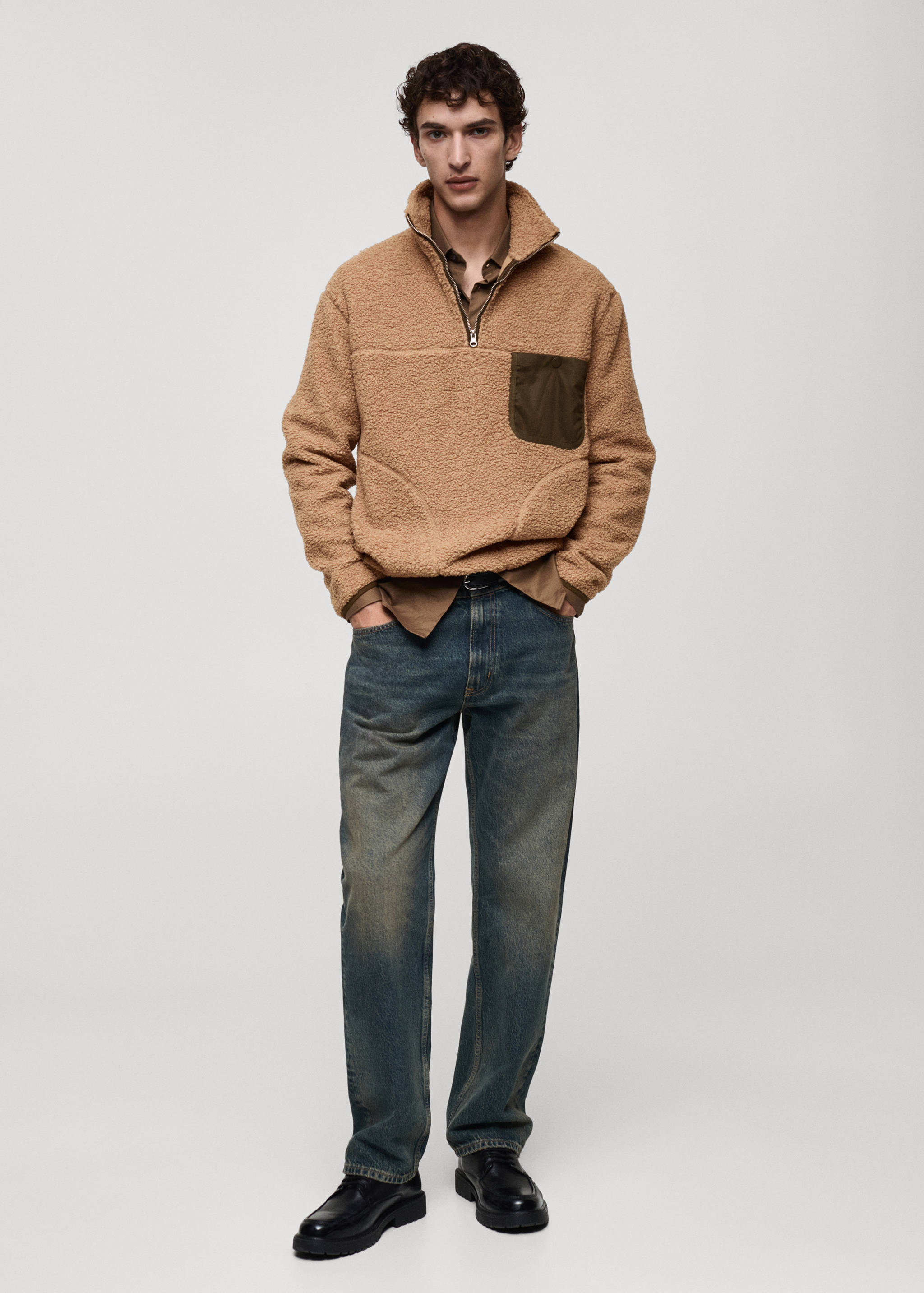 Teddy sweatshirt zak - Overzichtstekening