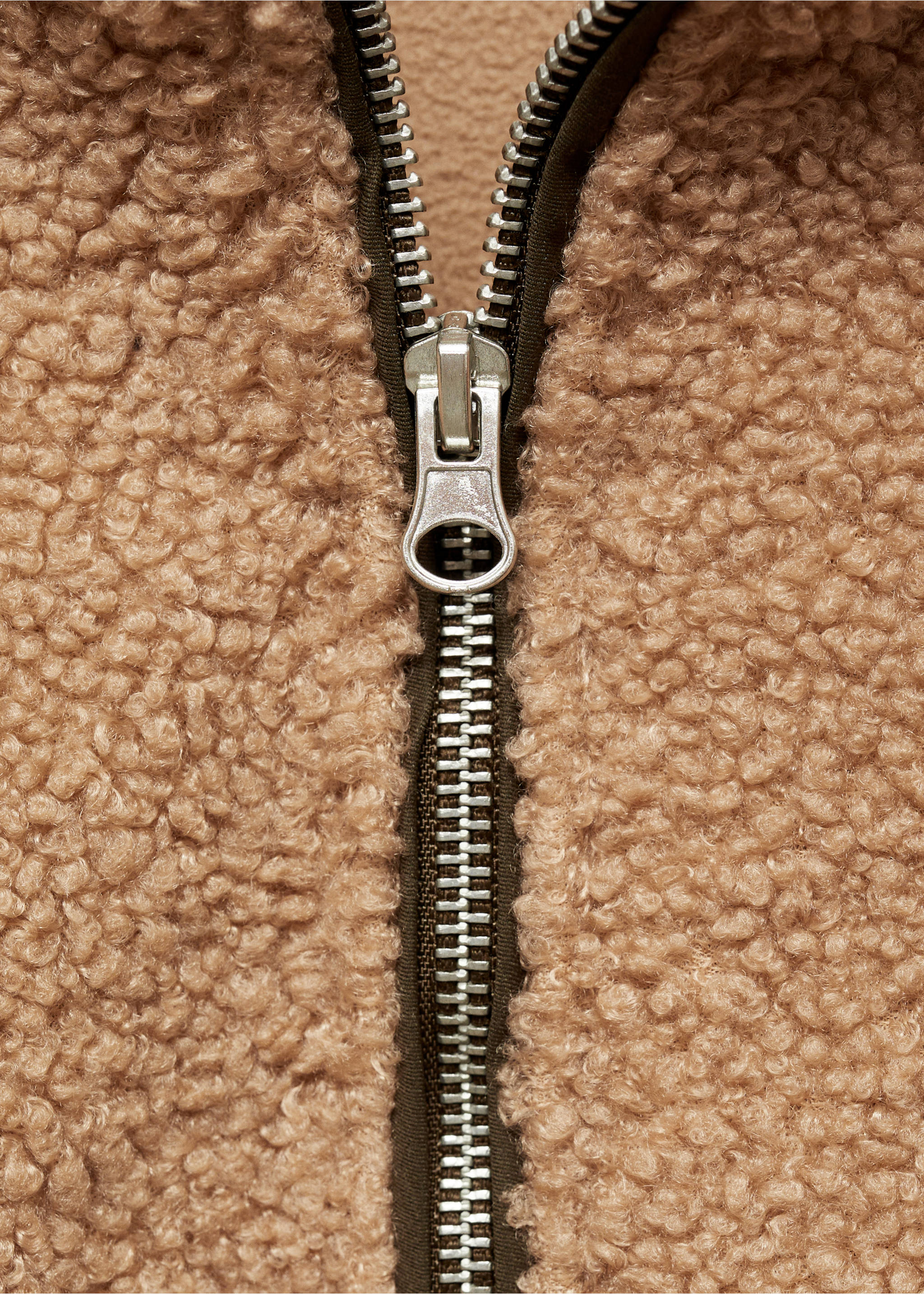 Teddy sweatshirt zak - Detail van het artikel 8, Middenbruin. Ref: 77027927-00.