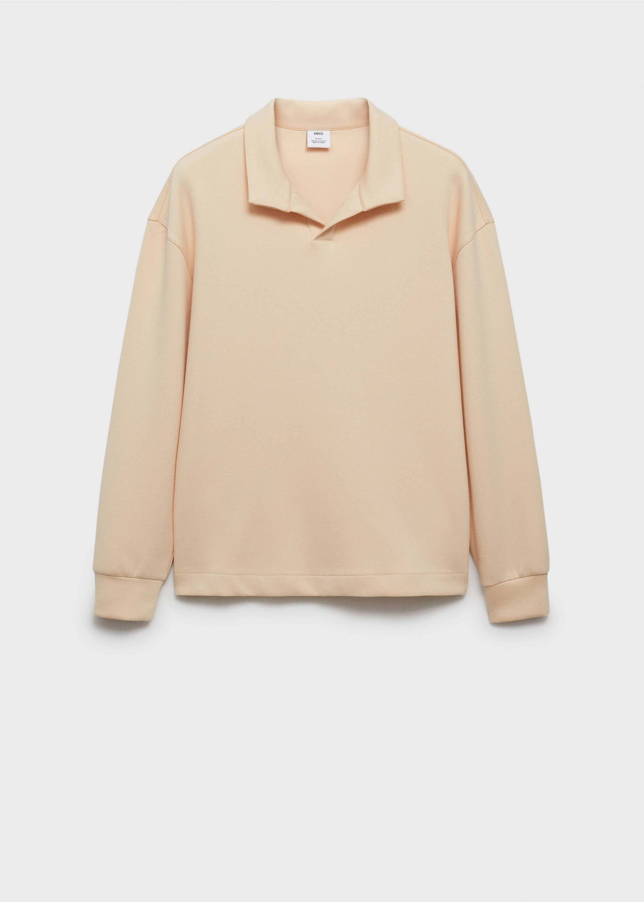 Relaxed Fit-Polosweatshirt - Artikel ohne Model, Ecru. Ref: 77027928-00.