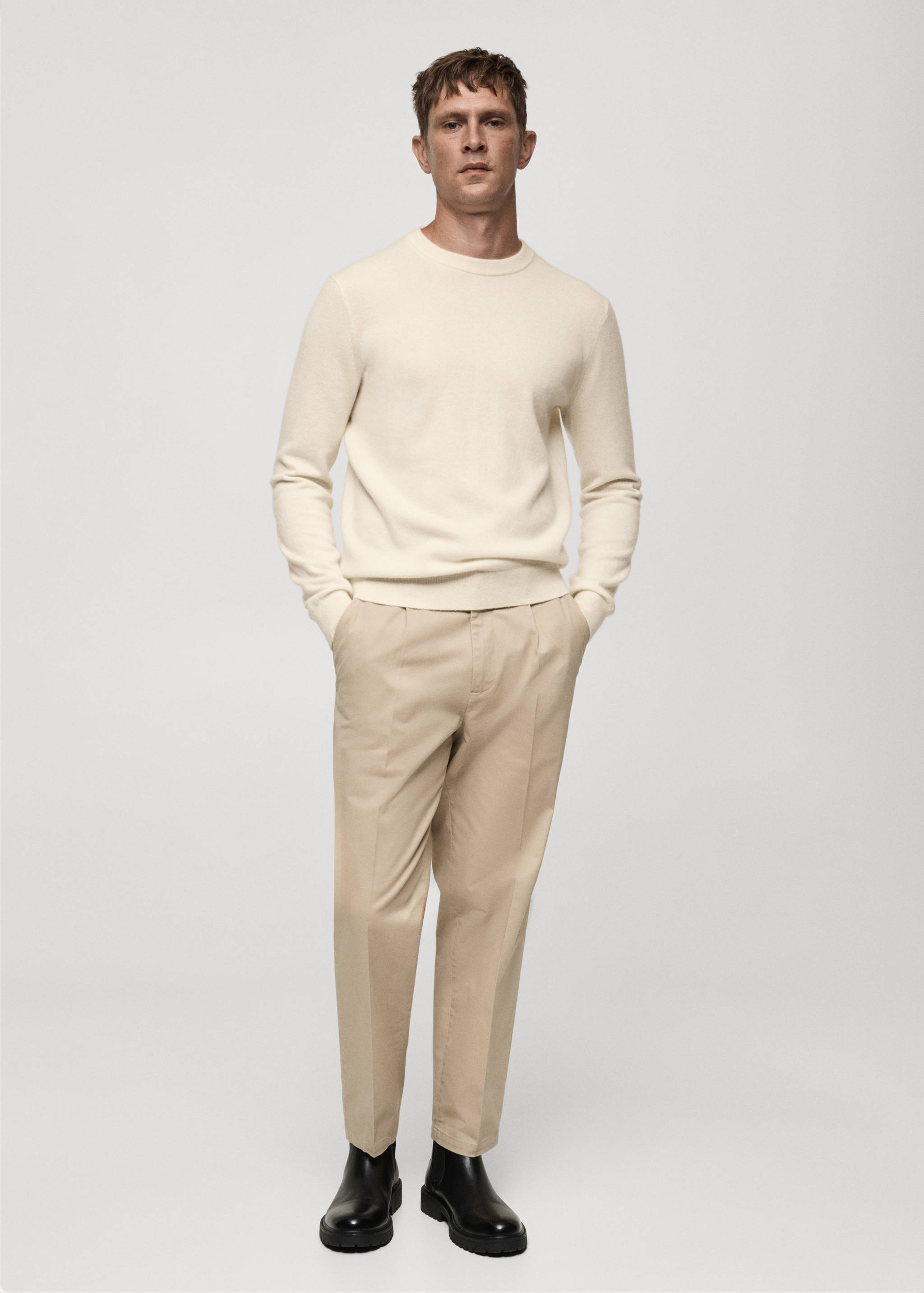 Jersey 100% cashmere regular fit - Plano general