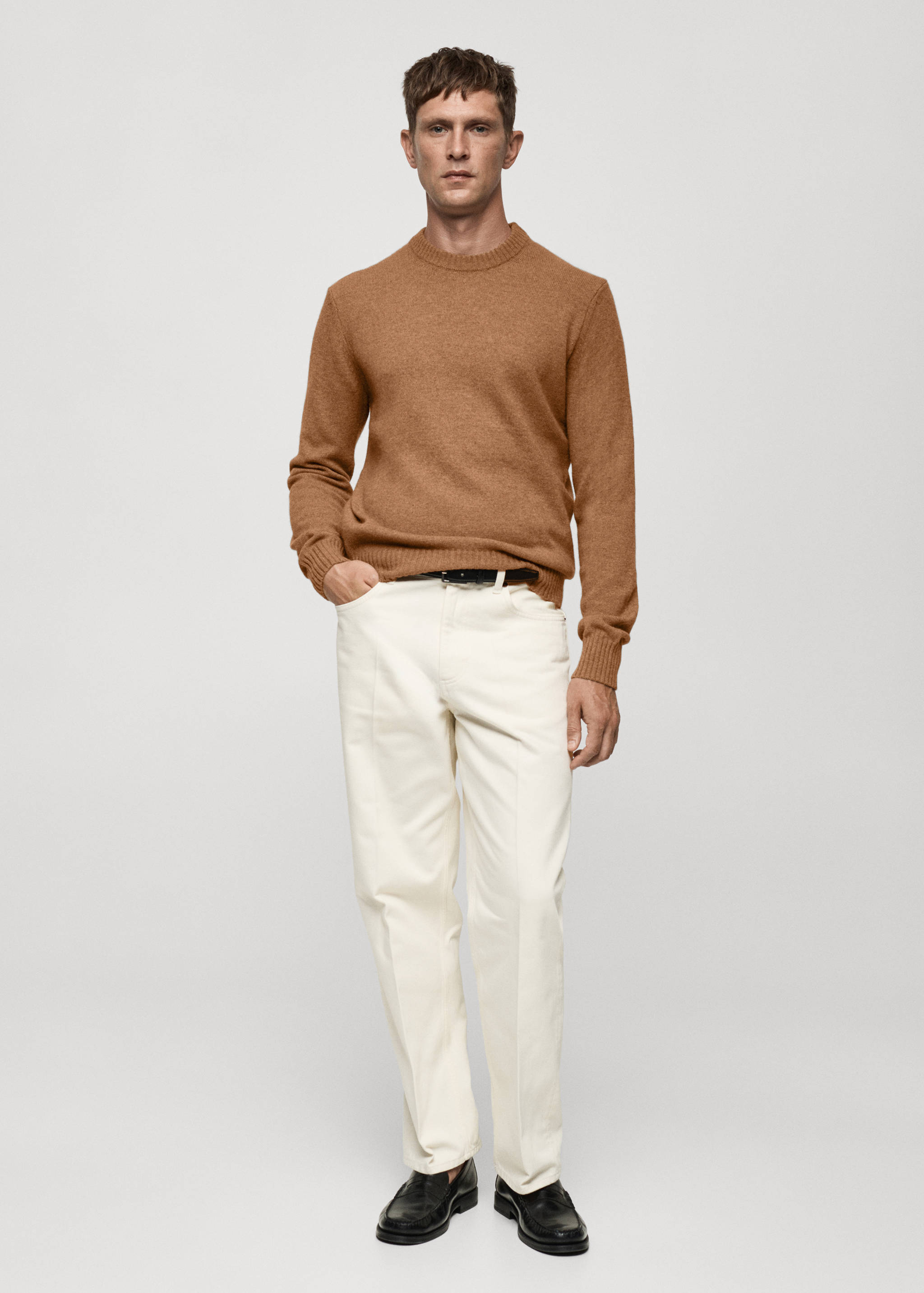 Jersey punto mezcla de lana - Plano general