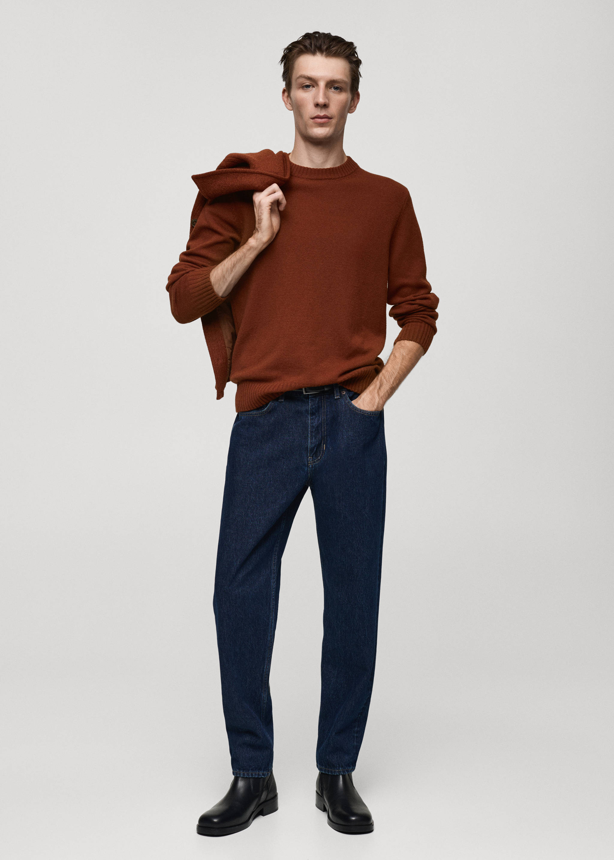 Jersey punto mezcla de lana - Plano general