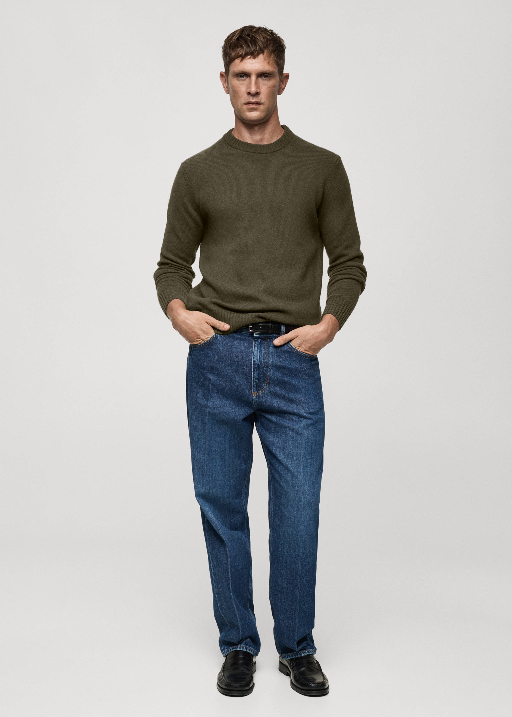 Jersey punto mezcla de lana - Plano general