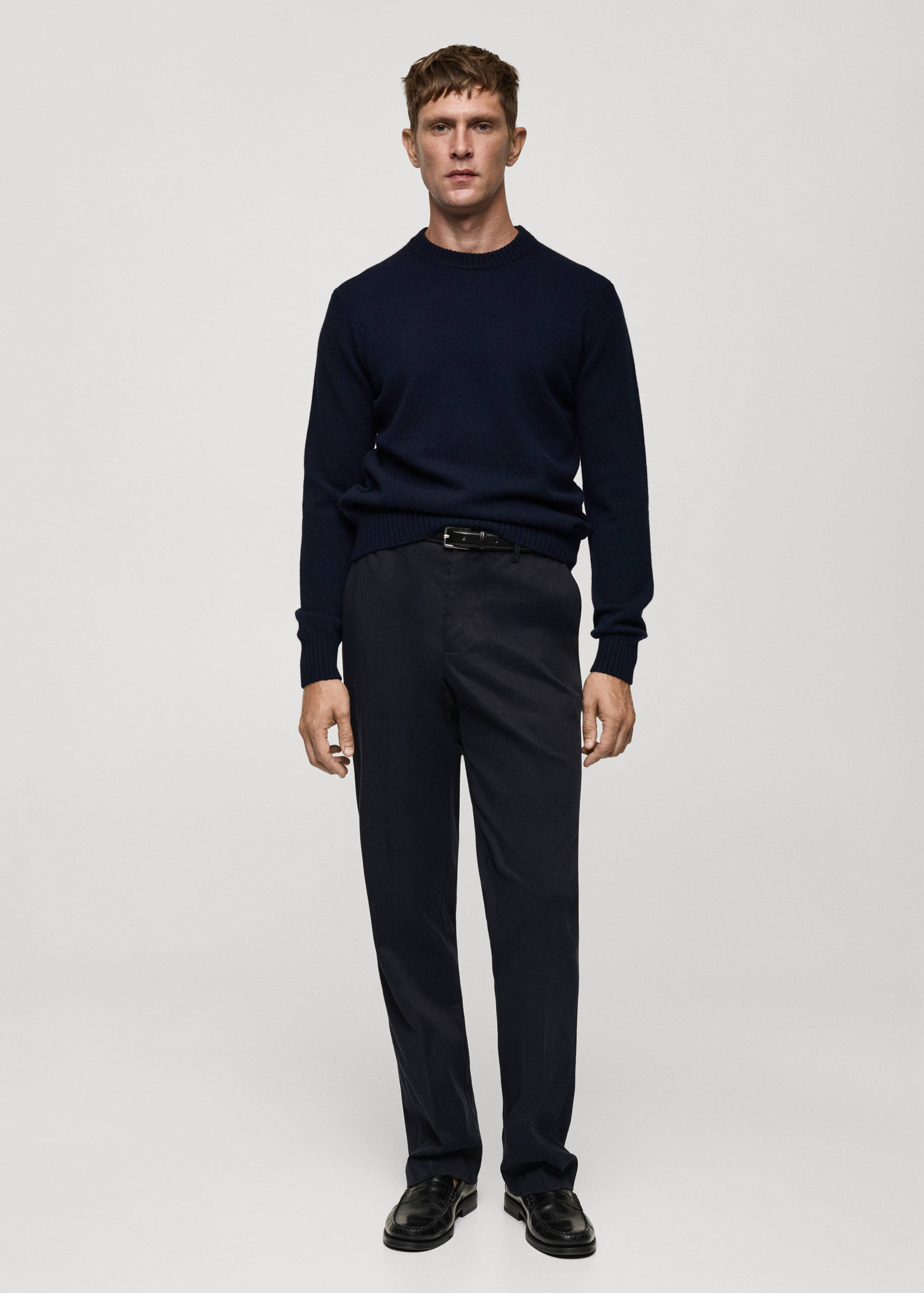 Jersey punto mezcla de lana - Plano general