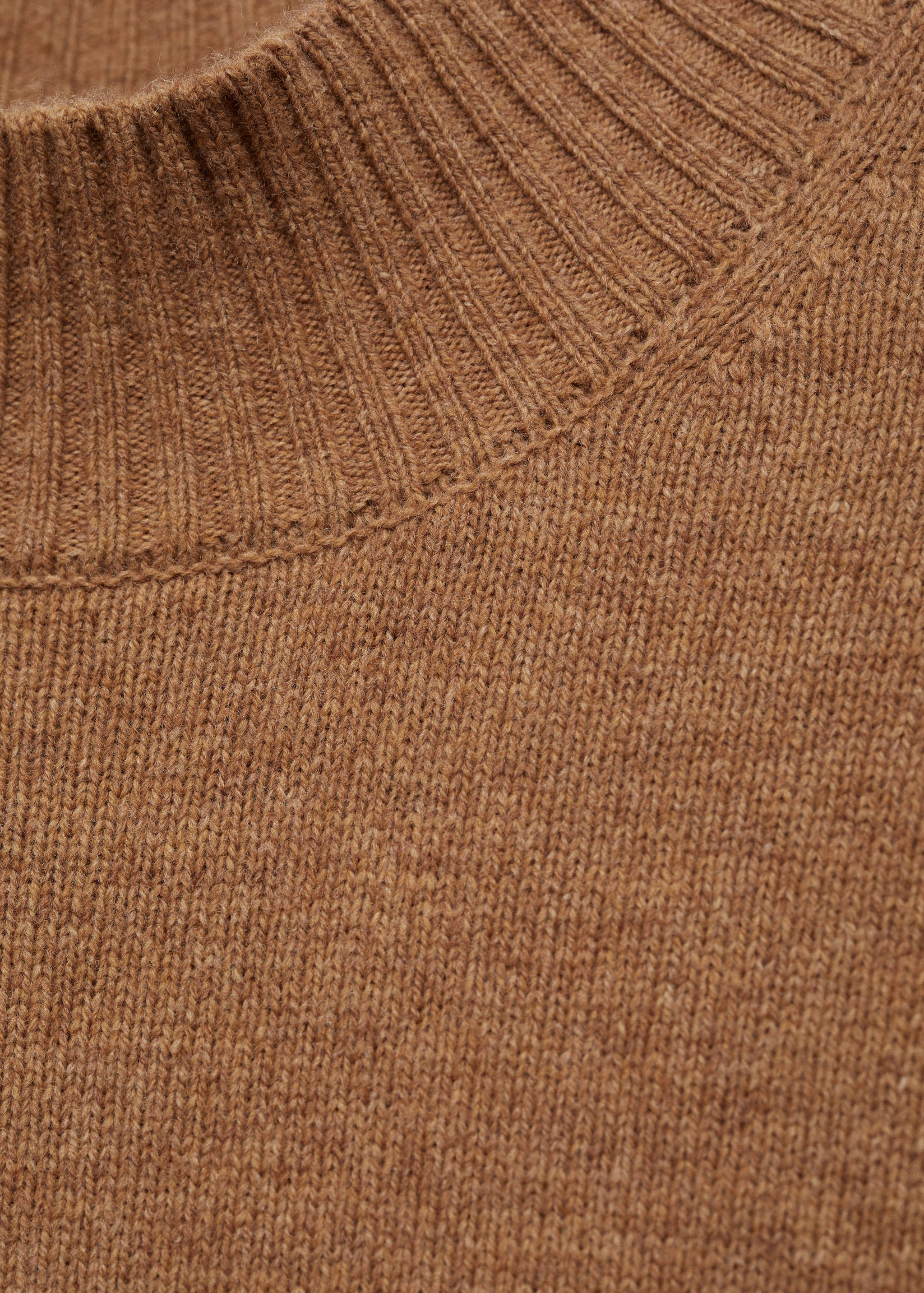 Wool sweater with perkins neck - Details of the article 8