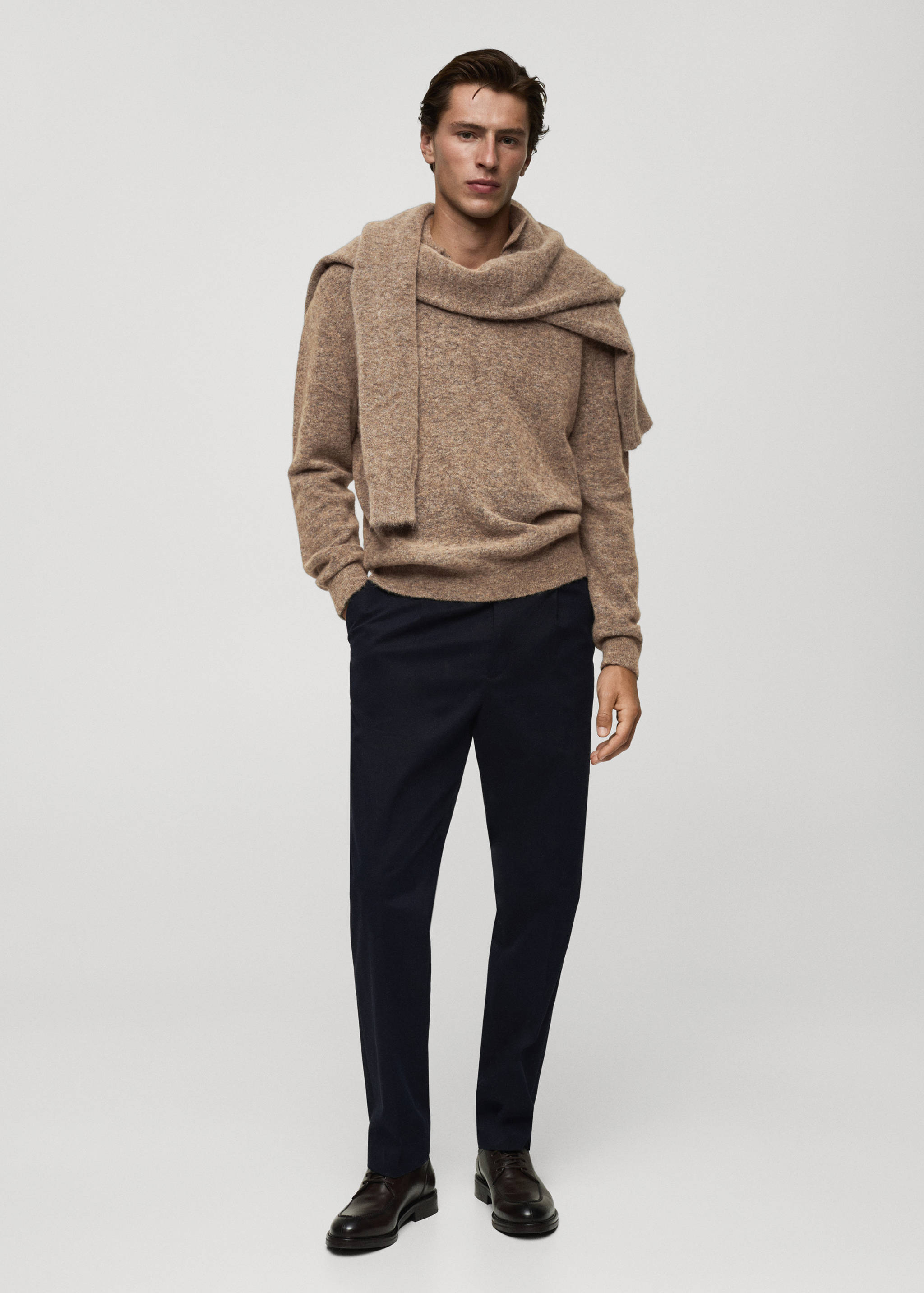 Pantalón twill algodón pinzas - Plano general