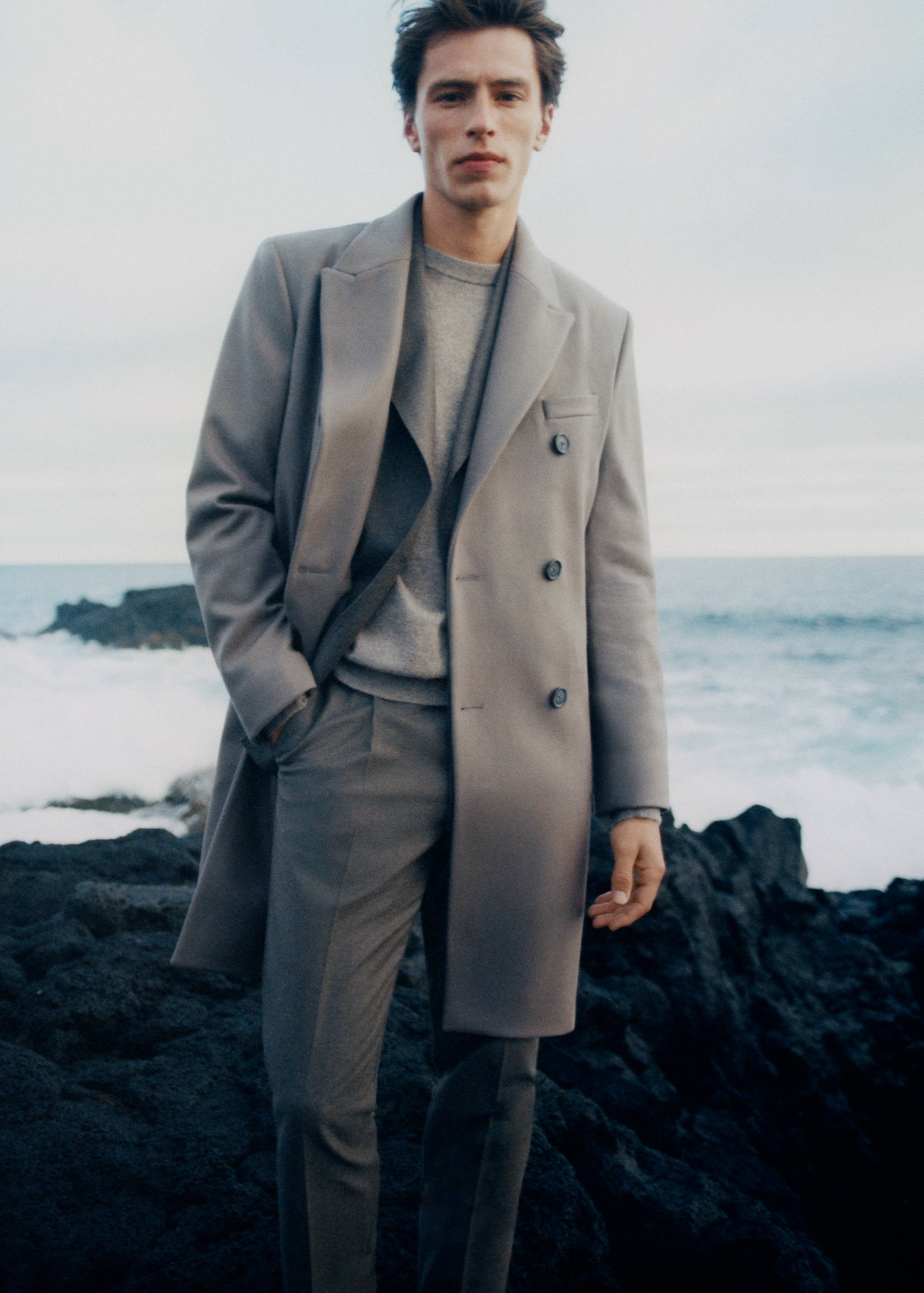 Pantalón traje franela 100% lana italiana - Detalle del artículo 5