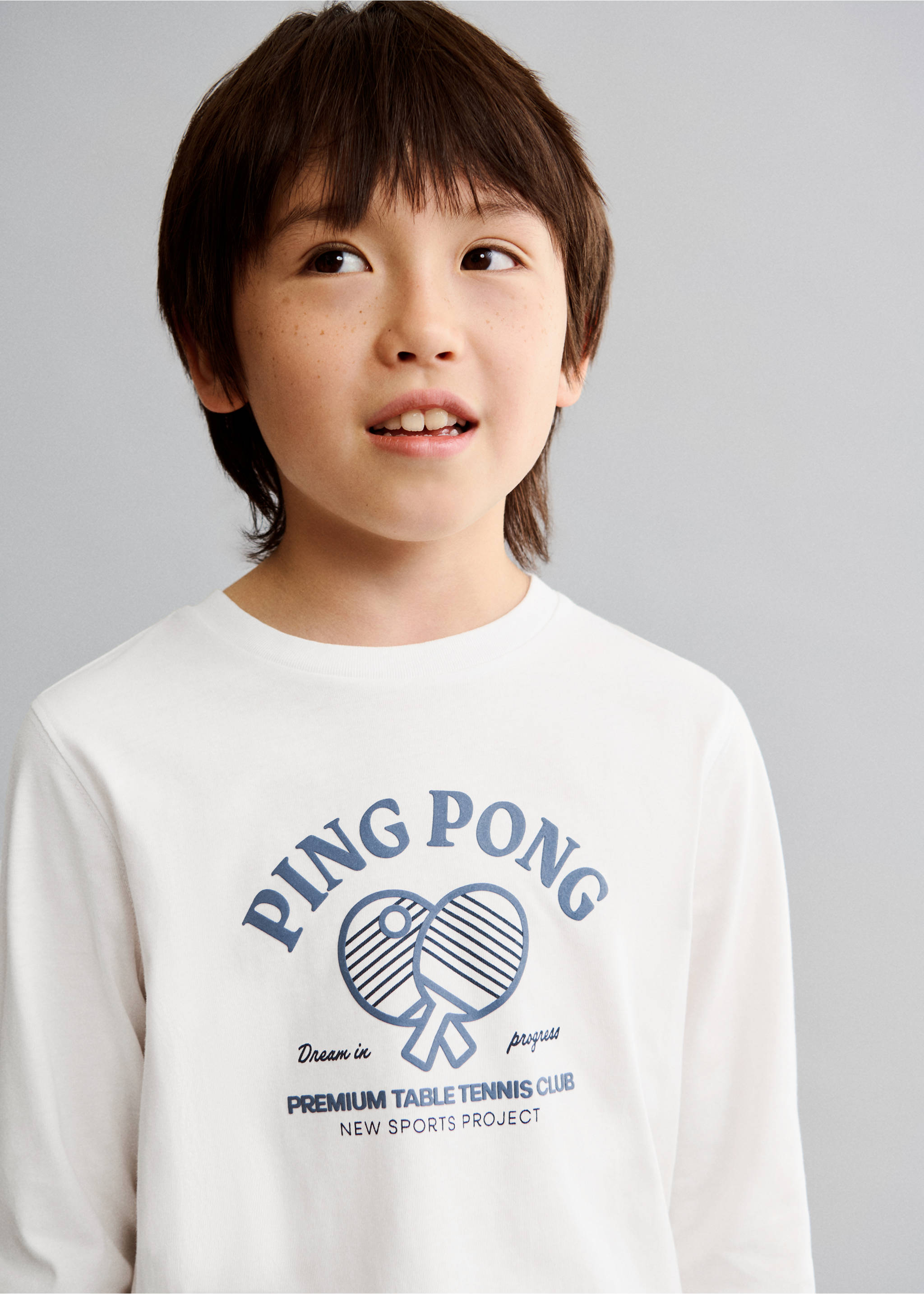 Printed long pyjamas - Details of the article 6, Blue. Ref: 77028265-00.