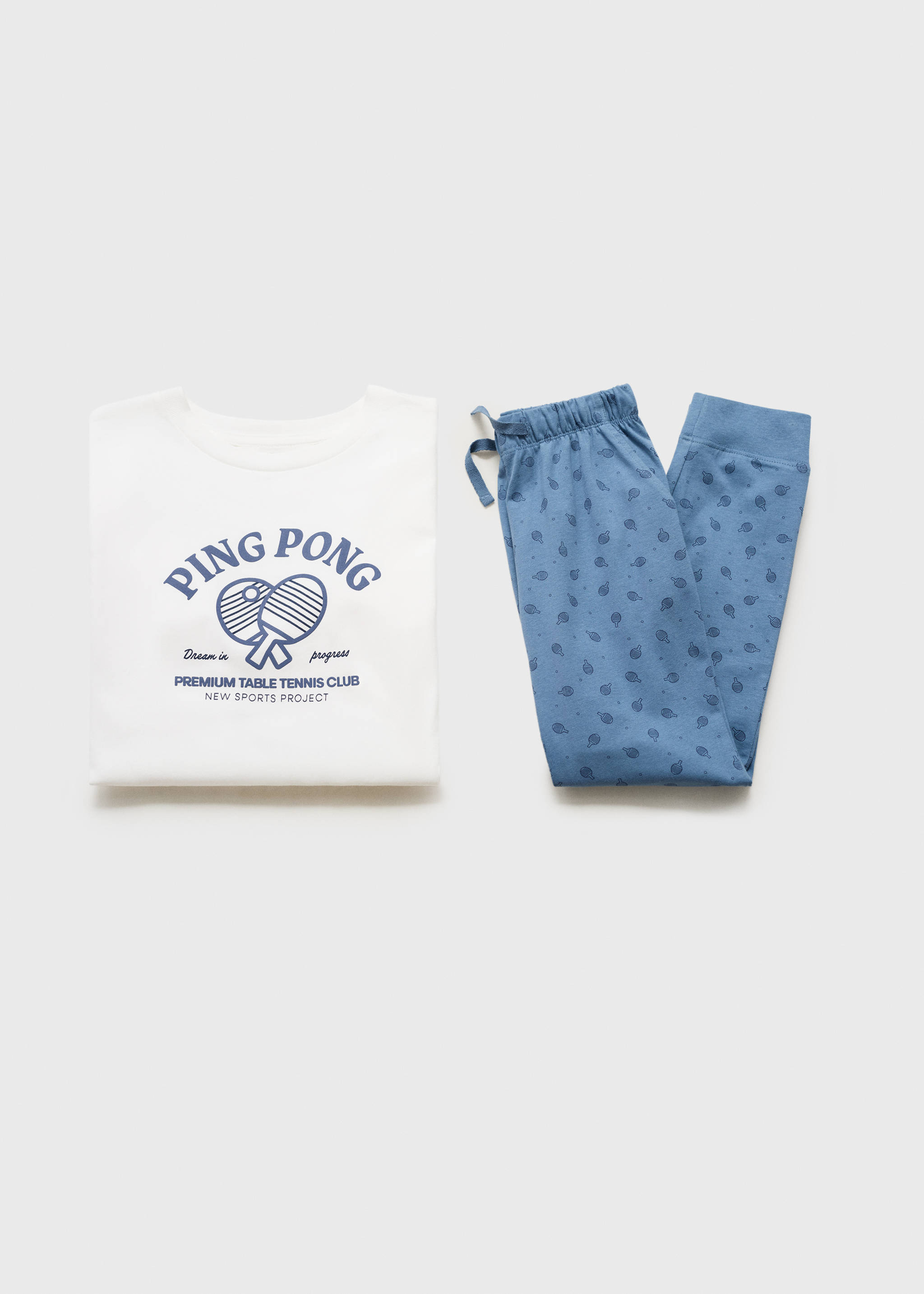 Tryckt lång pyjamas - Detaljer om artikeln 0