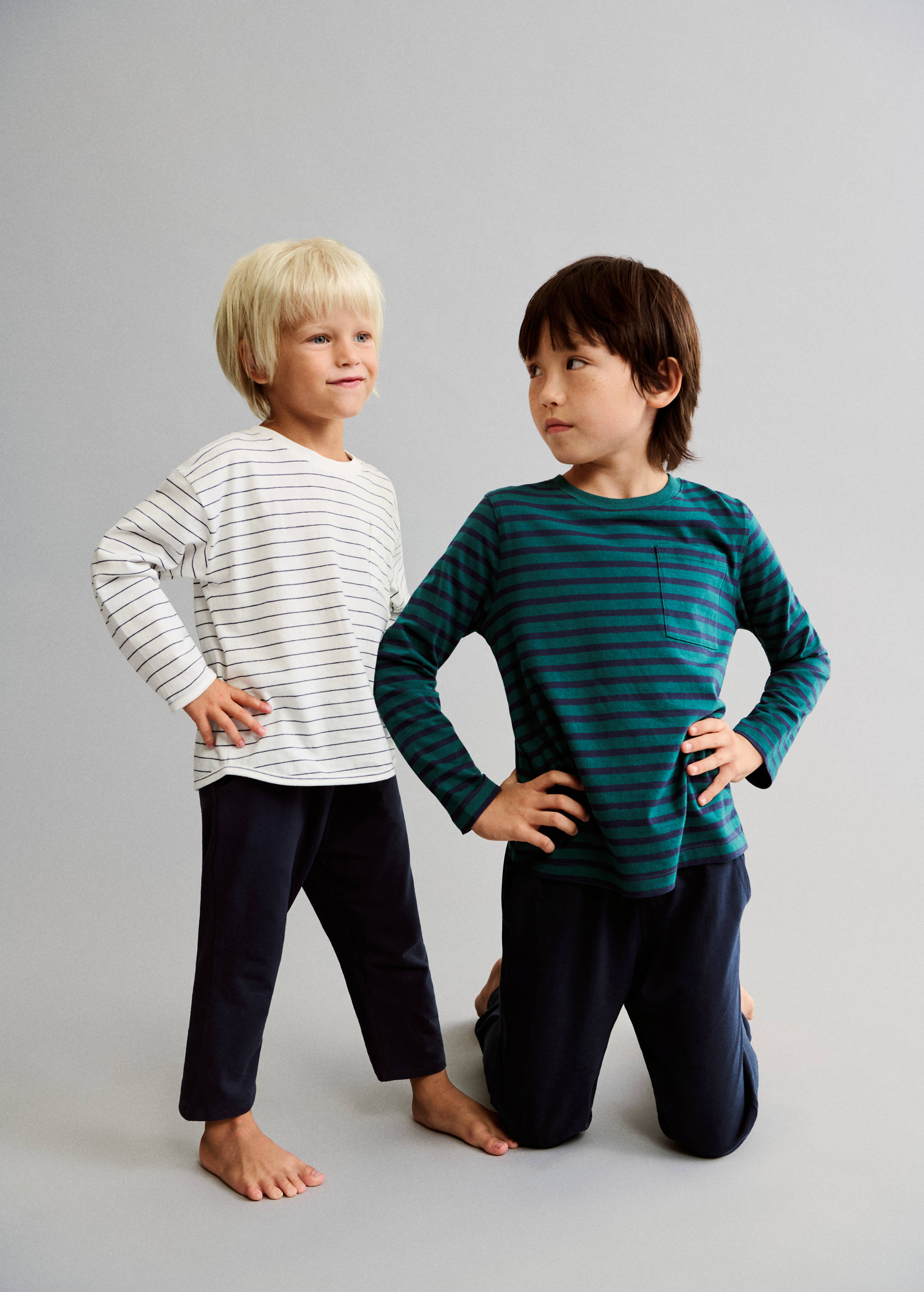 Striped long pyjamas - Details of the article 6