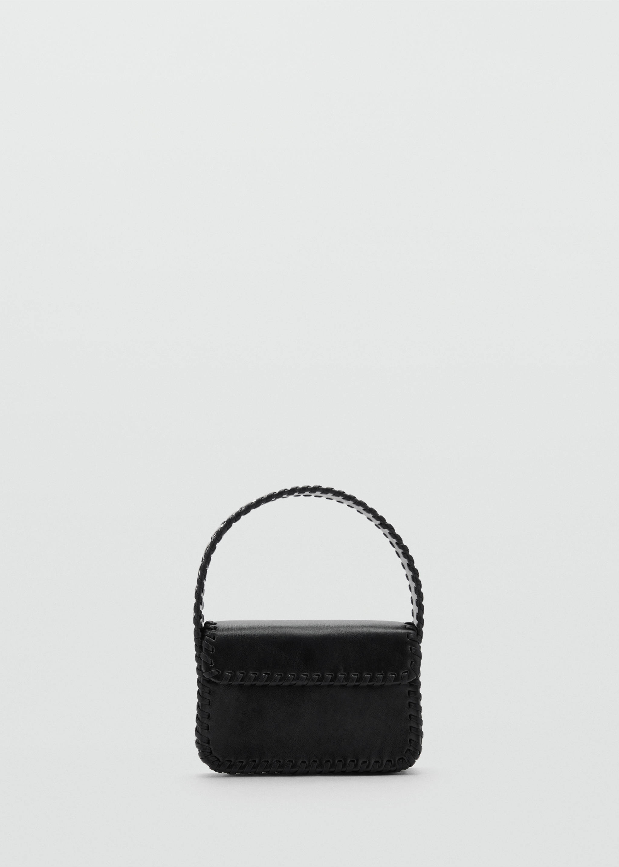 Sac porté main clouté - Article sans modèle, Noir. Ref: 77028268-00.