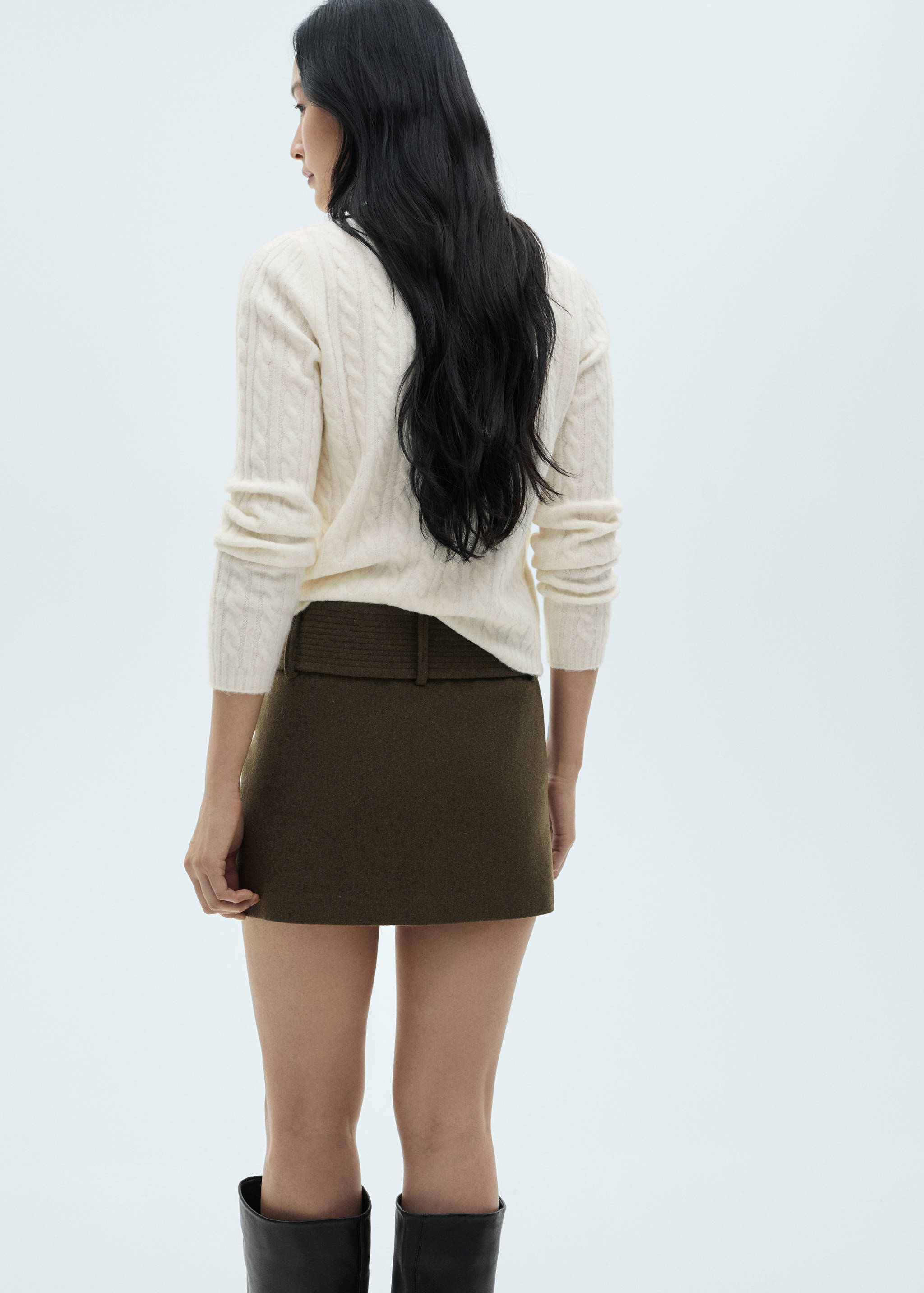 Jersey punto trenzado - Reverso del artículo