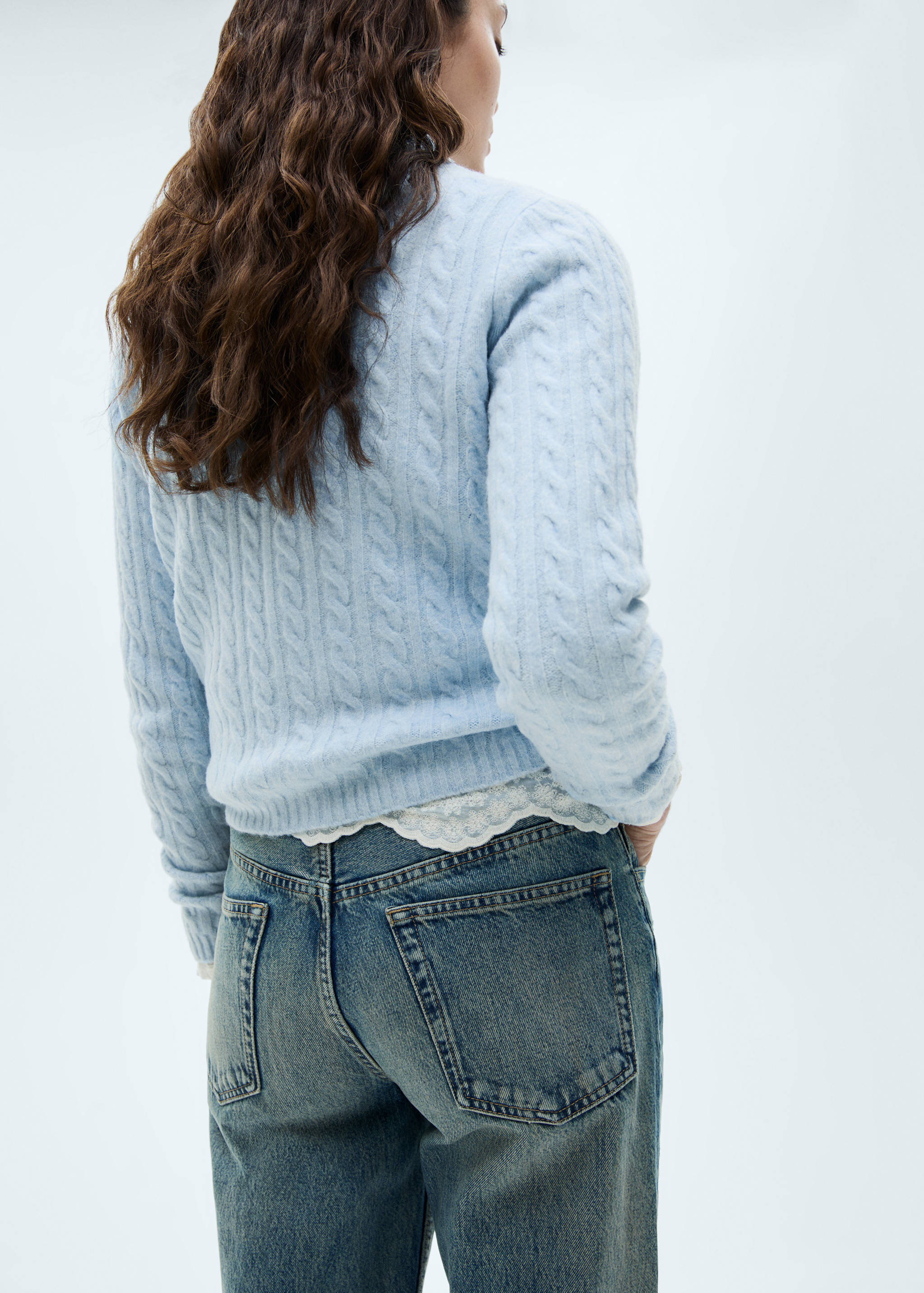 Pull-over maille tressée - Verso de l’article