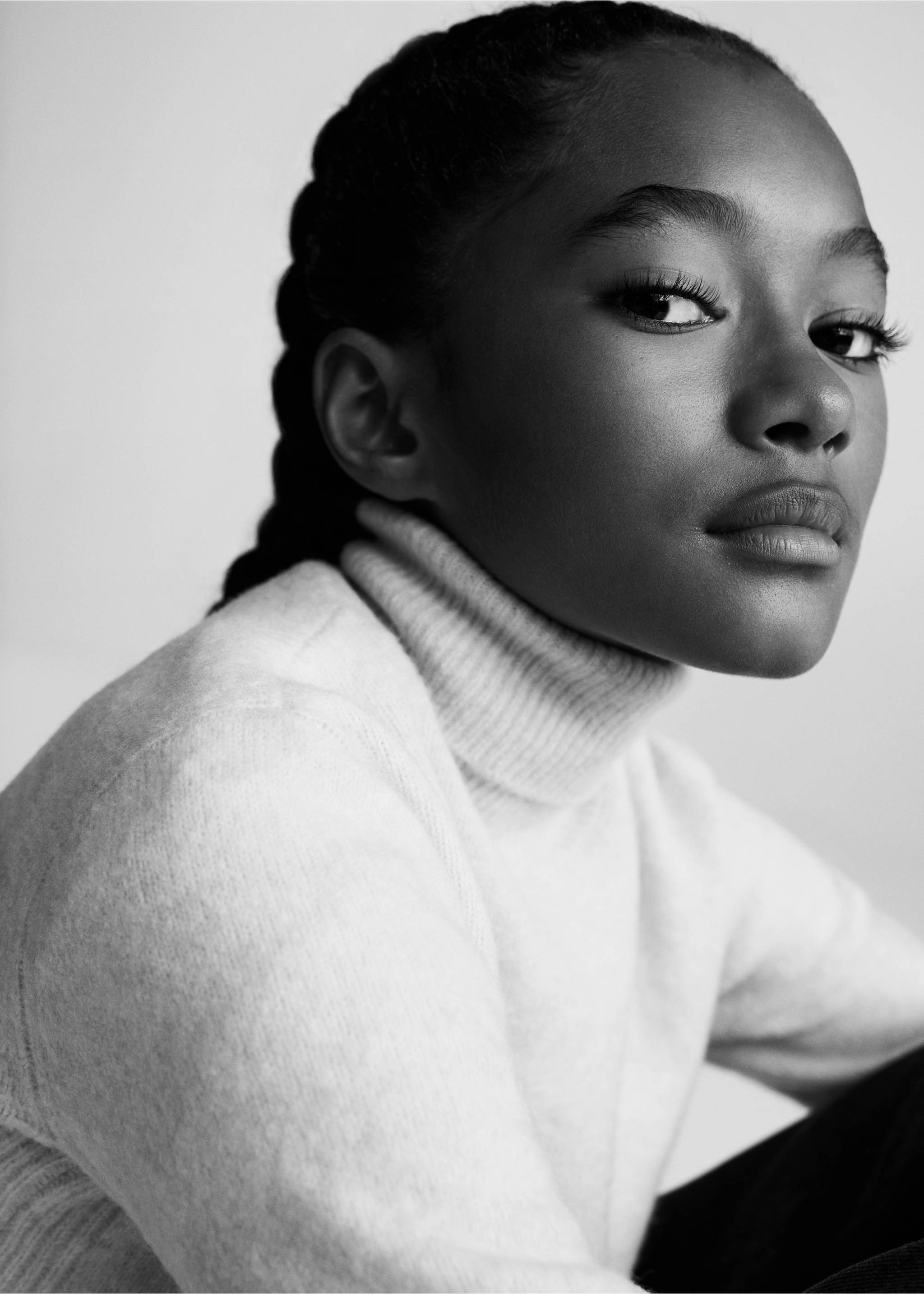 Strickpullover mit Rollkragen - Detail des Artikels 2, Beige. Ref: 77028272-00.