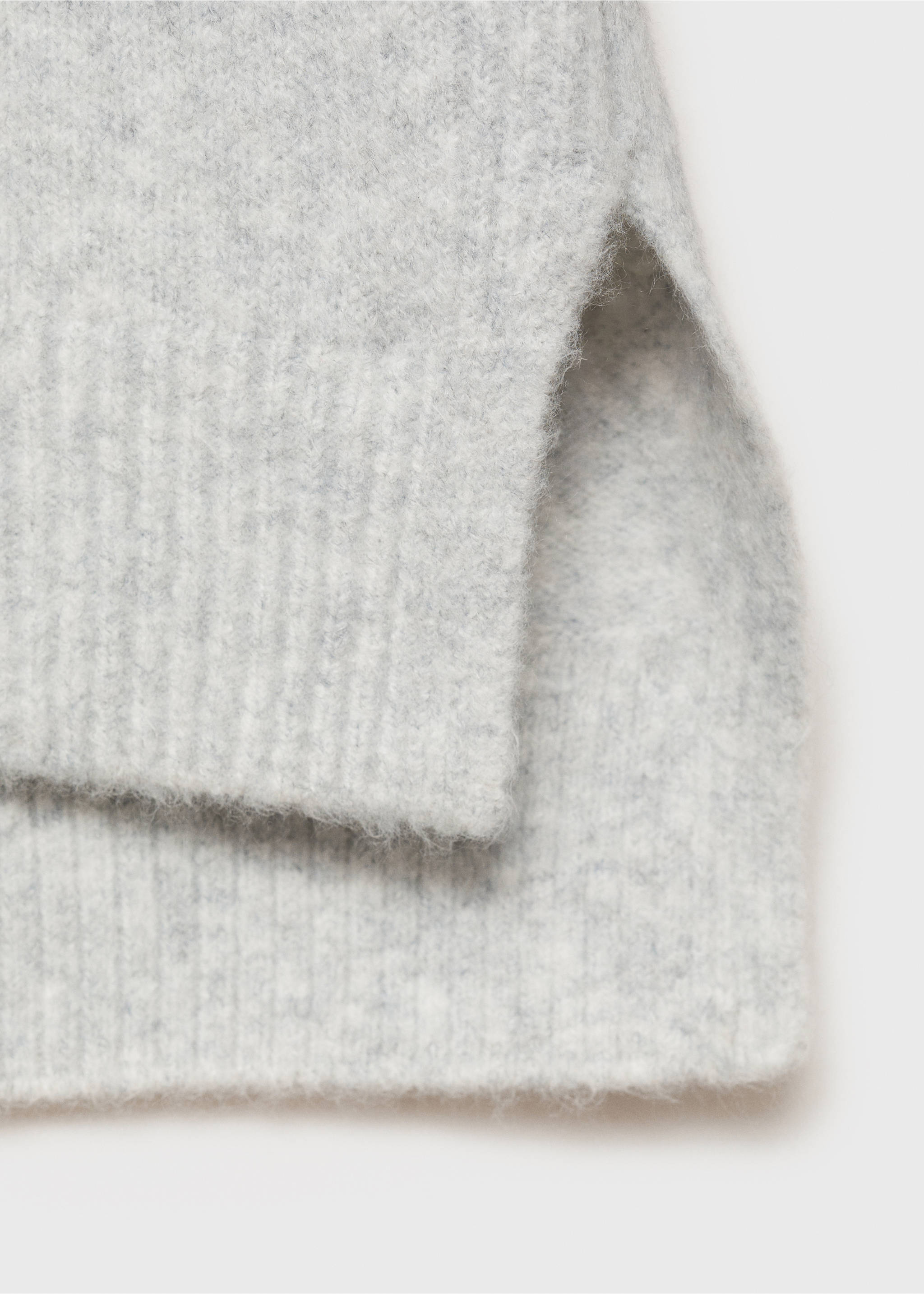 Strickpullover mit Rollkragen - Detail des Artikels 0, Grau. Ref: 77028272-00.