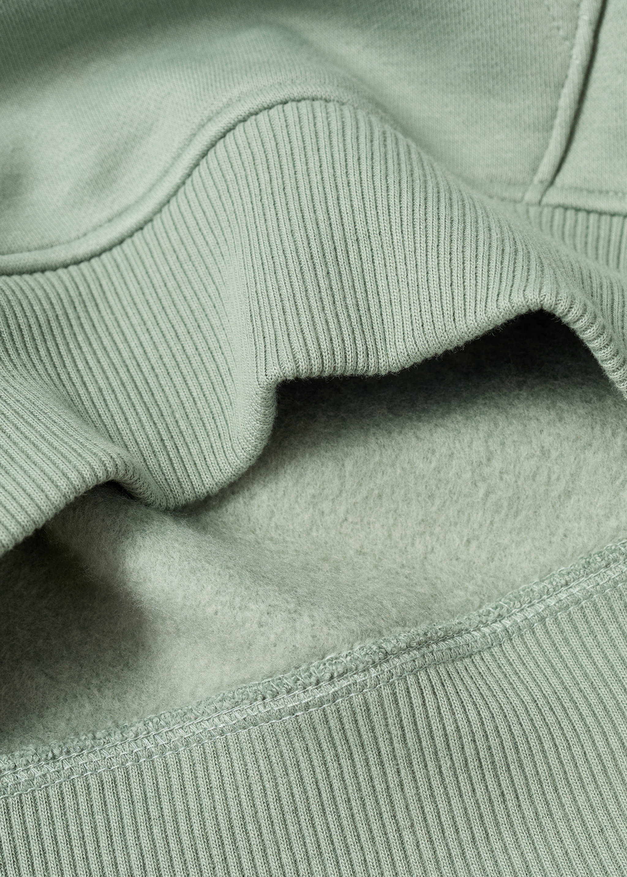 Embroidered message kangaroo pocket sweatshirt - Details of the article 0