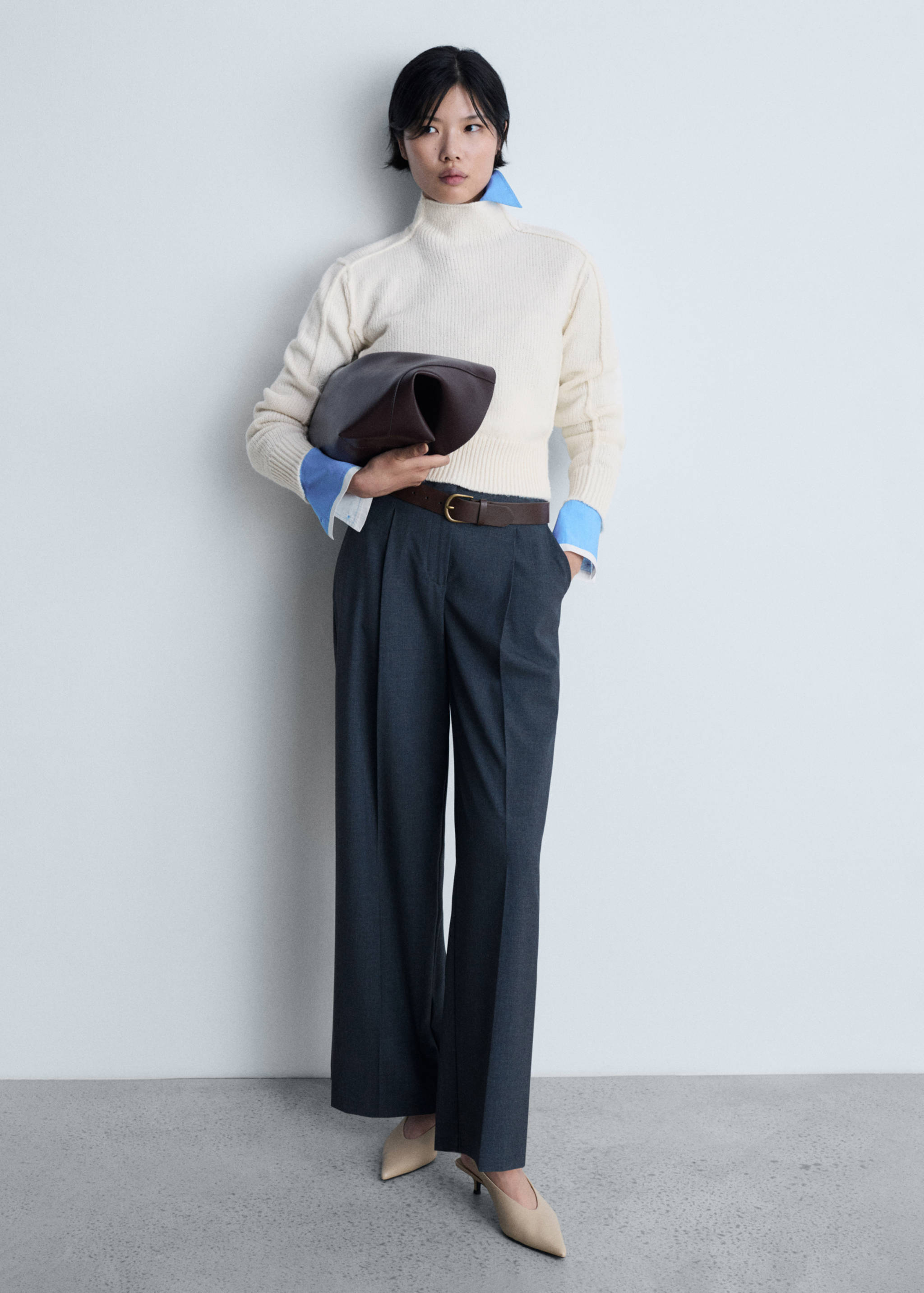 Pullover collo perkins cuciture - Piano generale