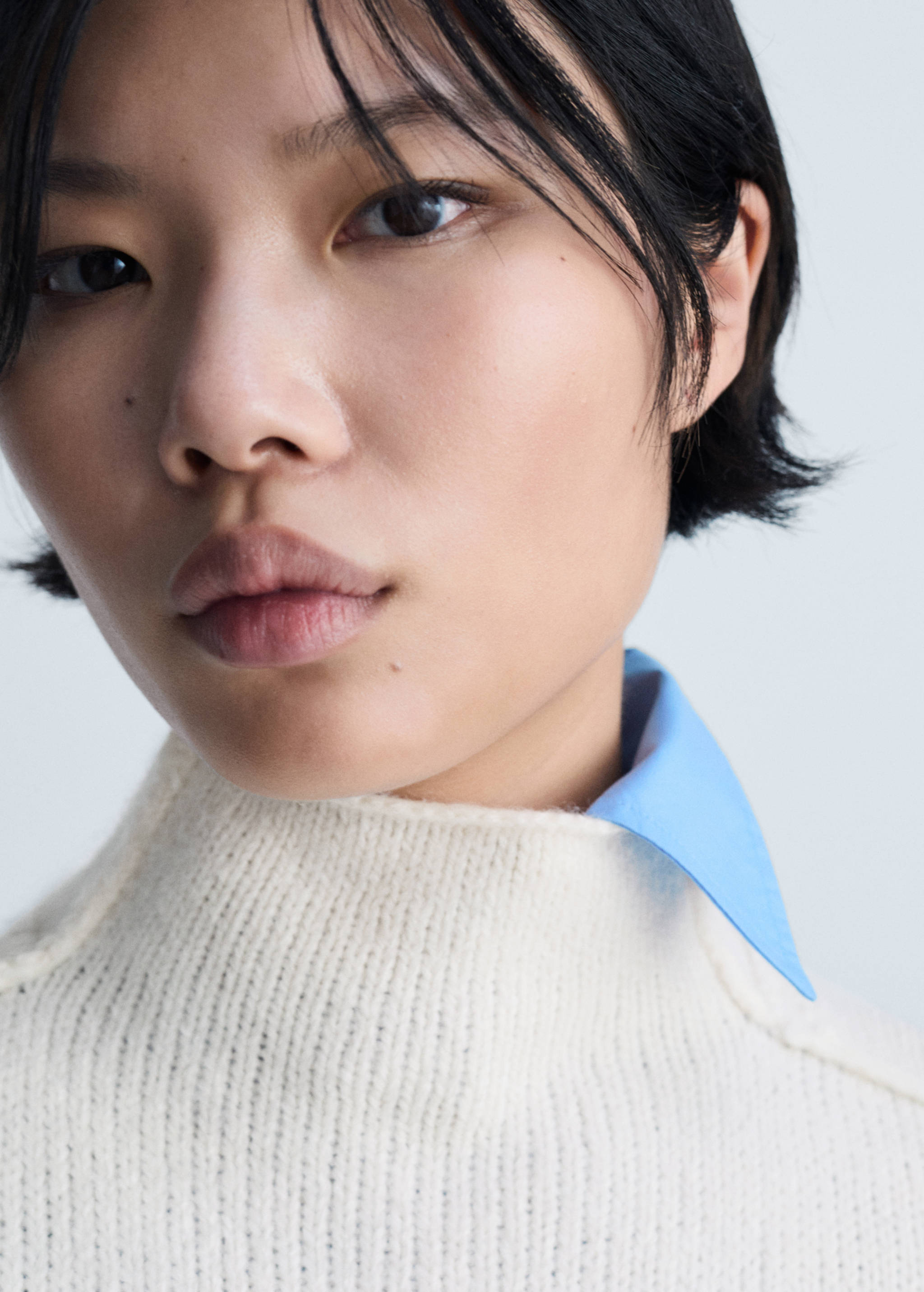 Pullover collo perkins cuciture - Dettaglio dell'articolo 1