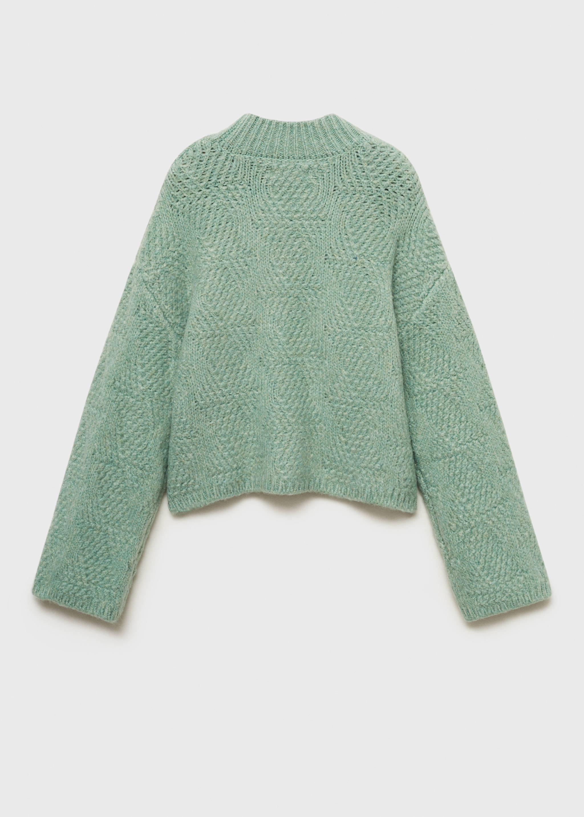 Strickpullover mit halbhohem Kragen - Rückseite des Artikels