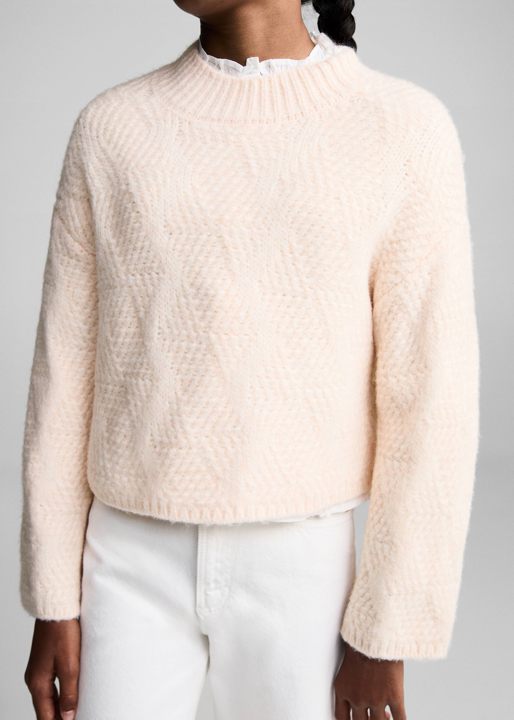 Strickpullover mit halbhohem Kragen - Detail des Artikels 6