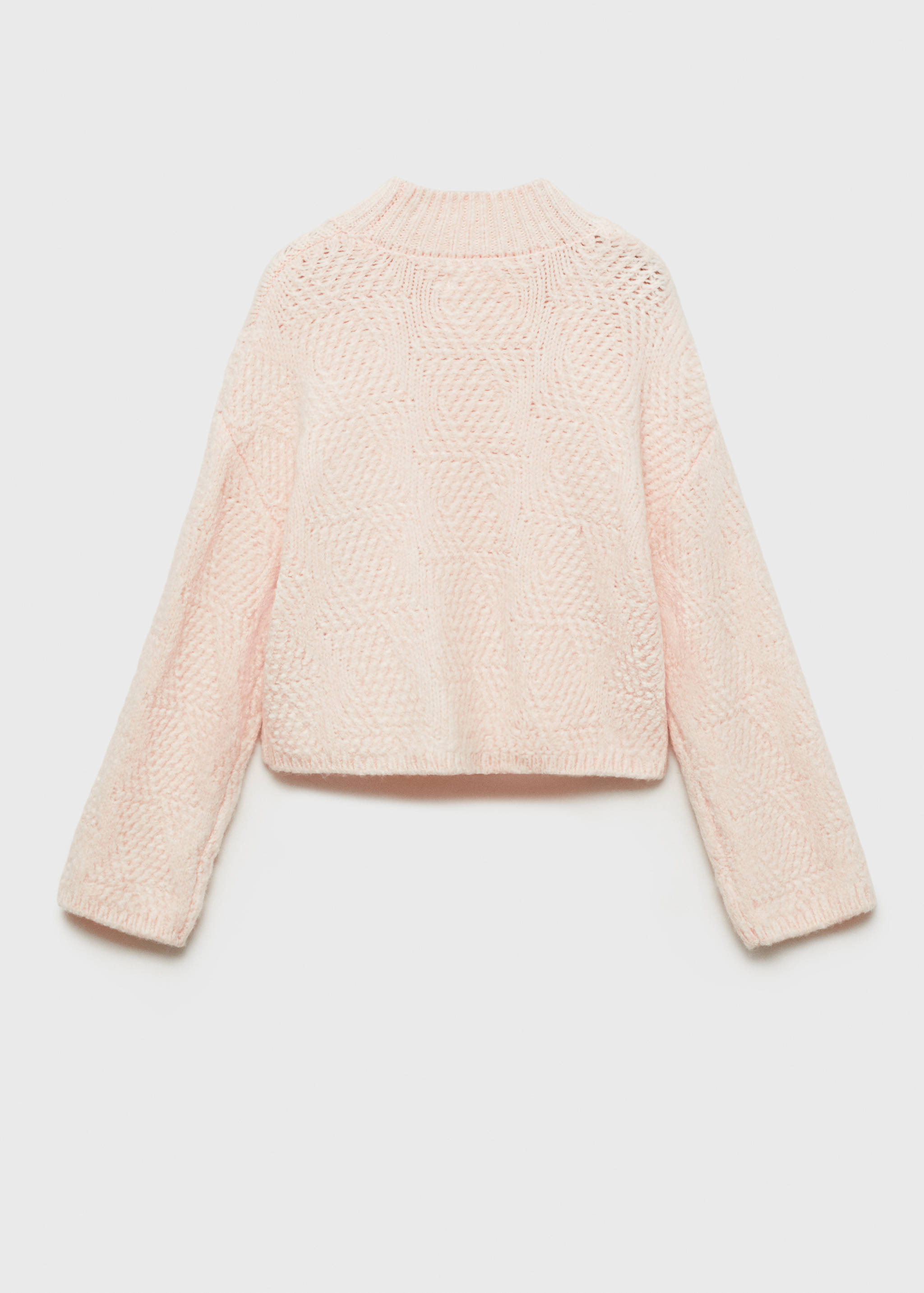 Strickpullover mit halbhohem Kragen - Rückseite des Artikels