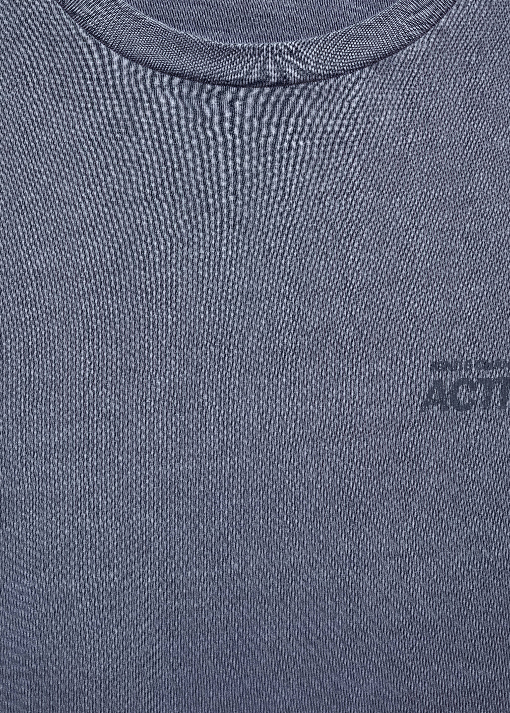 T-shirt com mensagem estampada - Pormenor do artigo 8