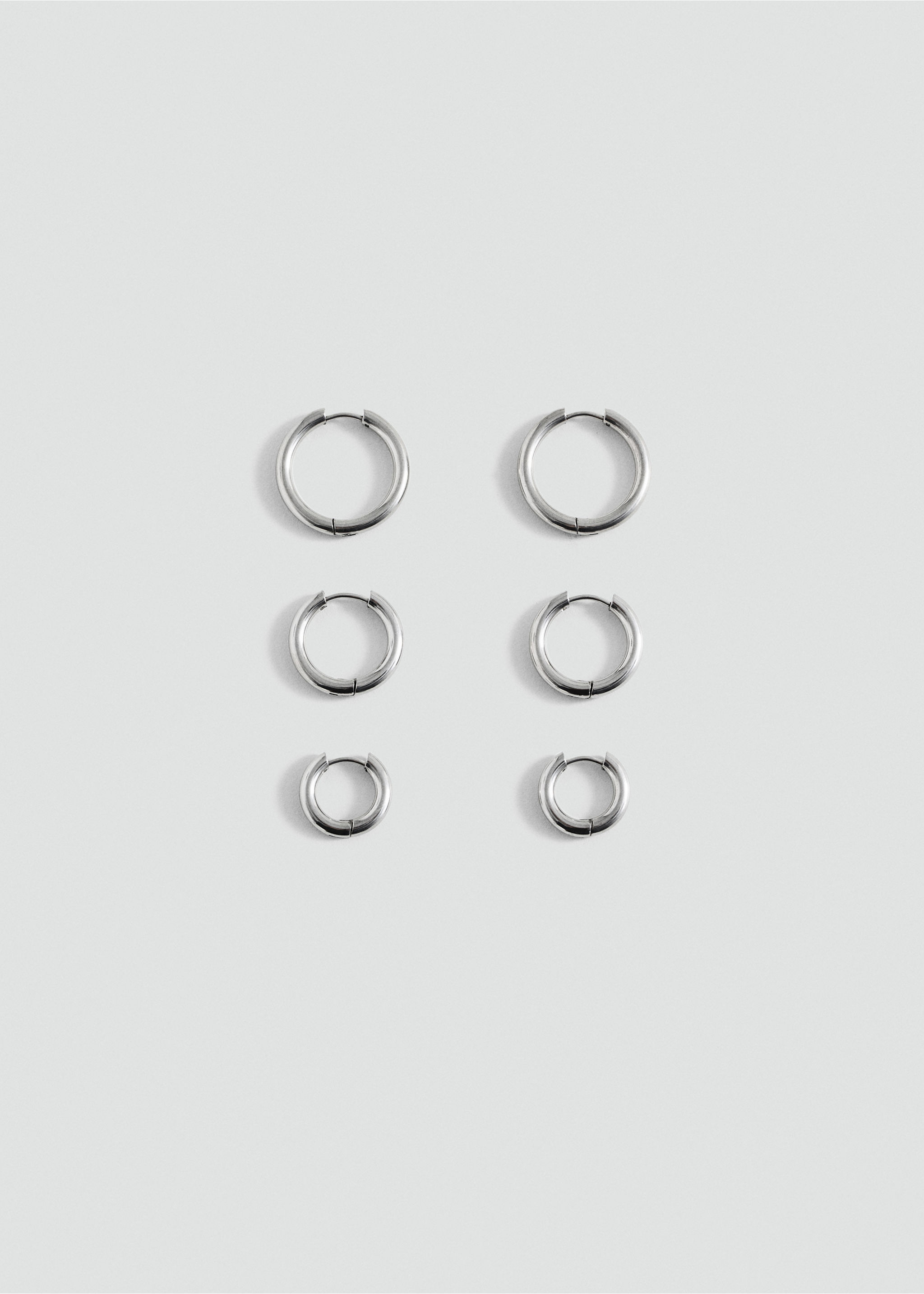 Pack of 3 hoop earrings - Article without model