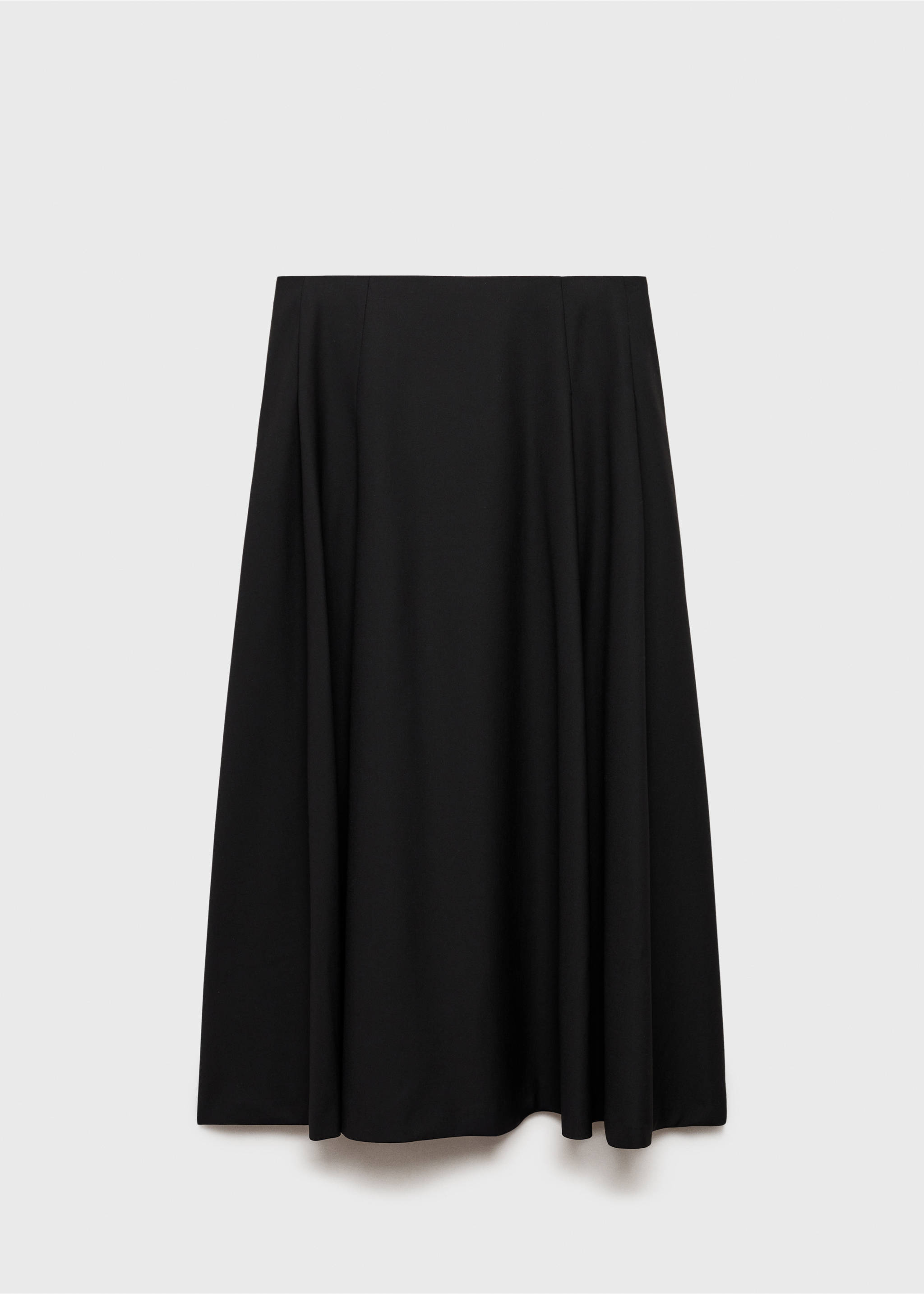 Long flared skirt - Article without model, Black. Ref: 77028284-00.