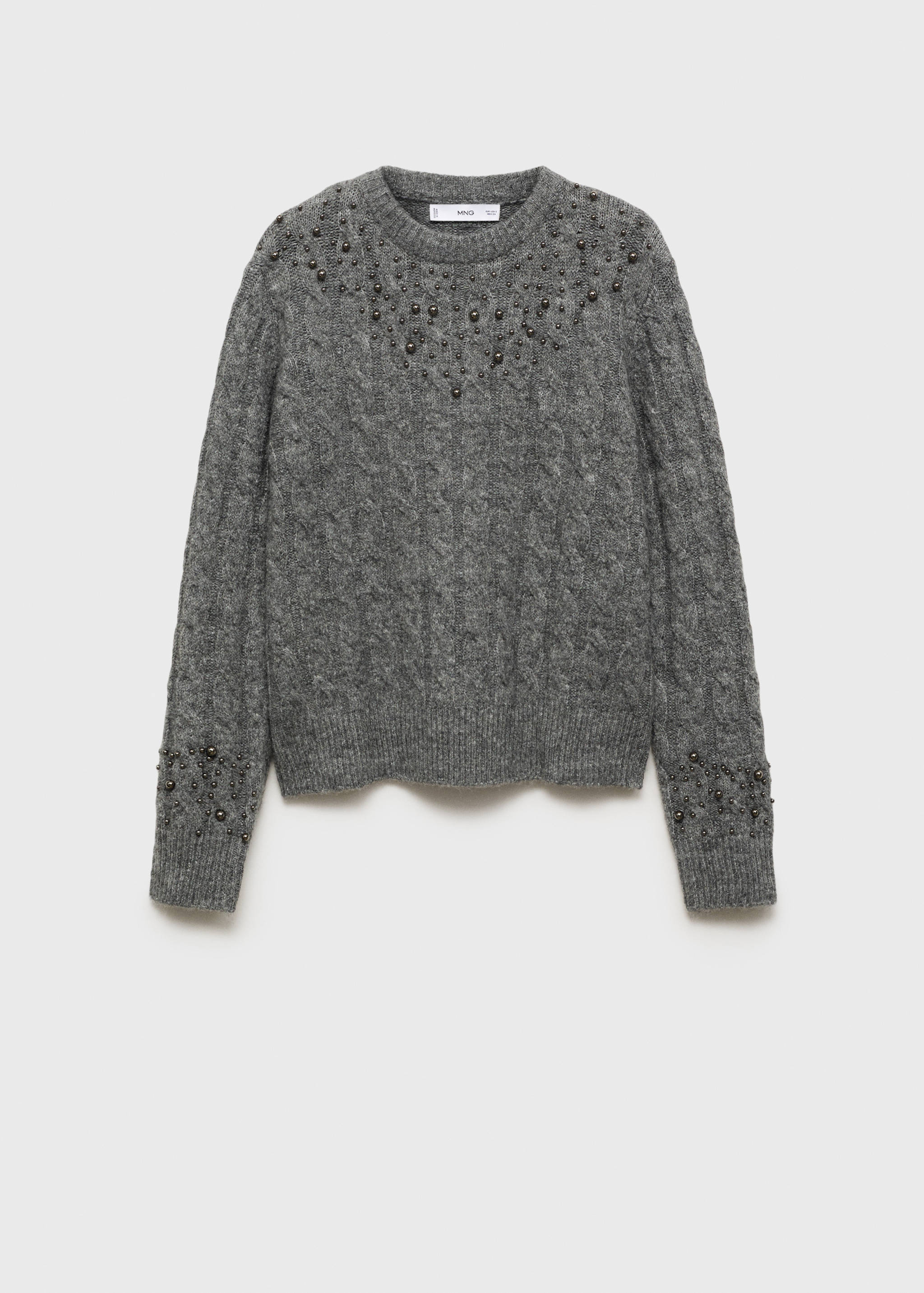 Braided sweater with bead detail - Article without model