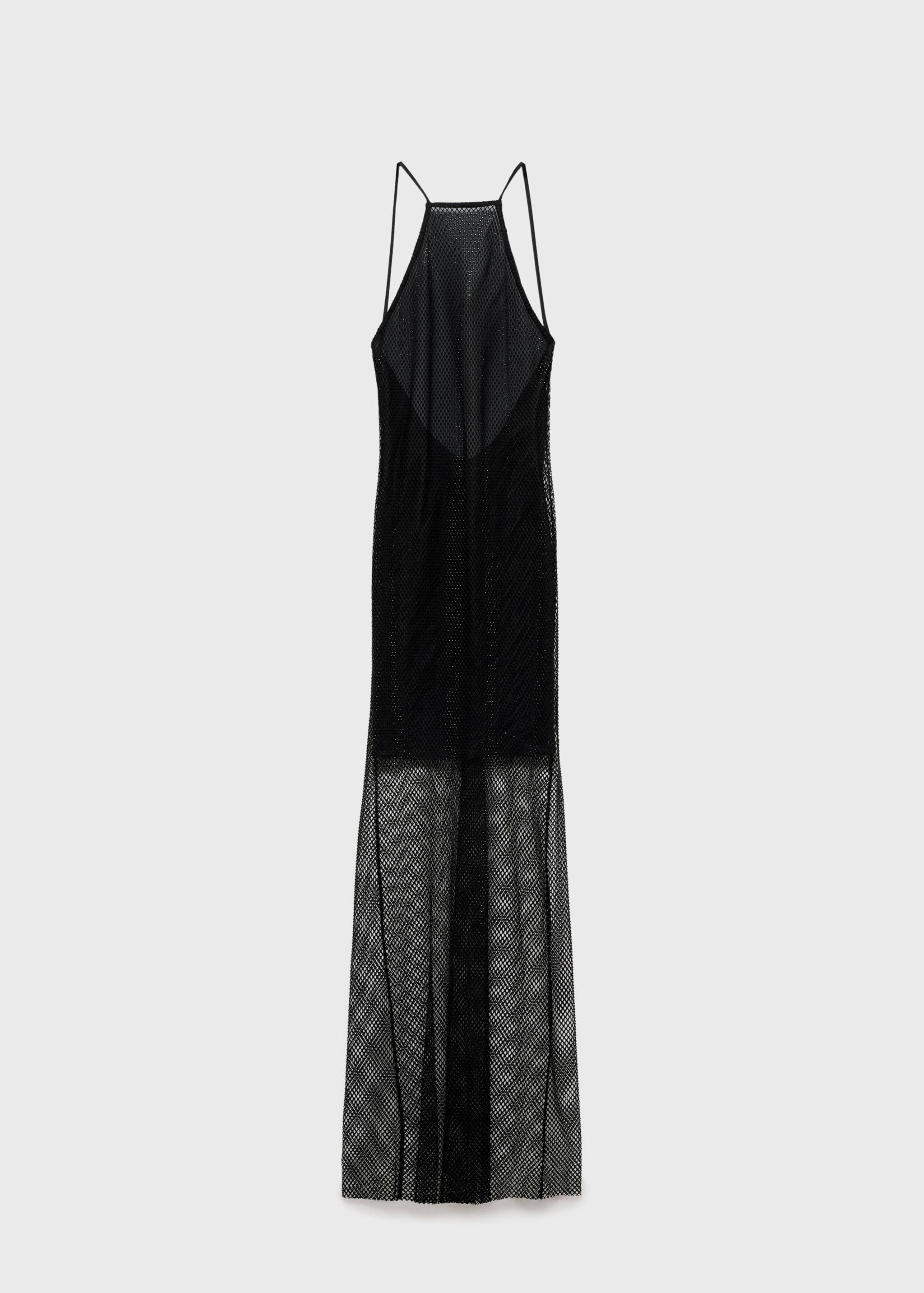 Mesh dress with rhinestone detail - Article without model