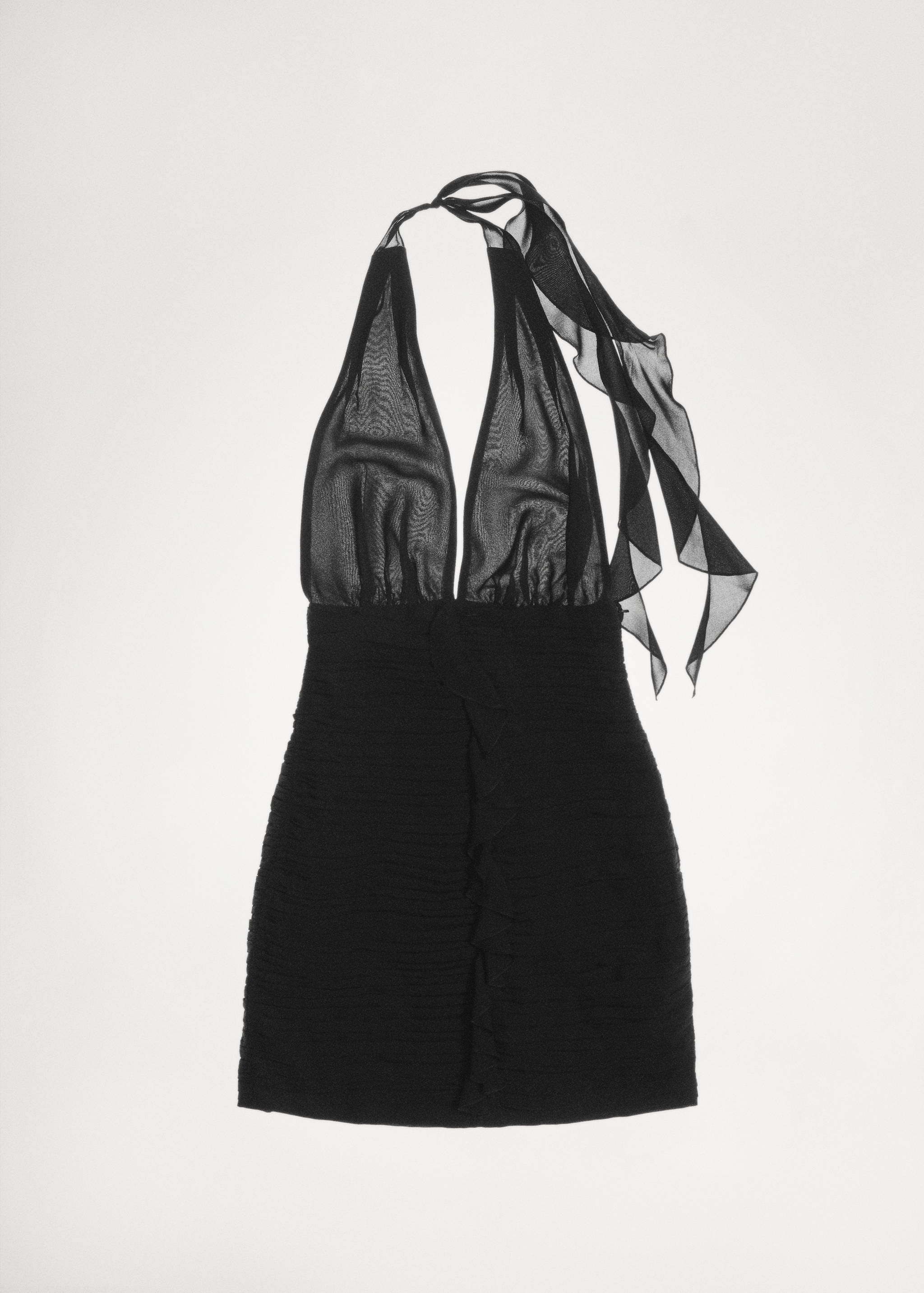 Neckholder-Kleid mit gerafften Details - Detail des Artikels 7