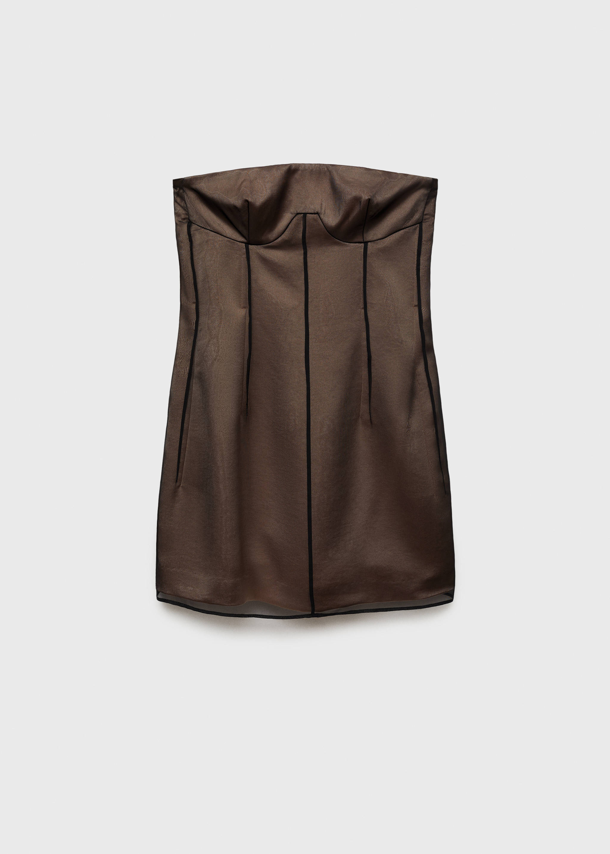Short dress with corset neckline - Article without model