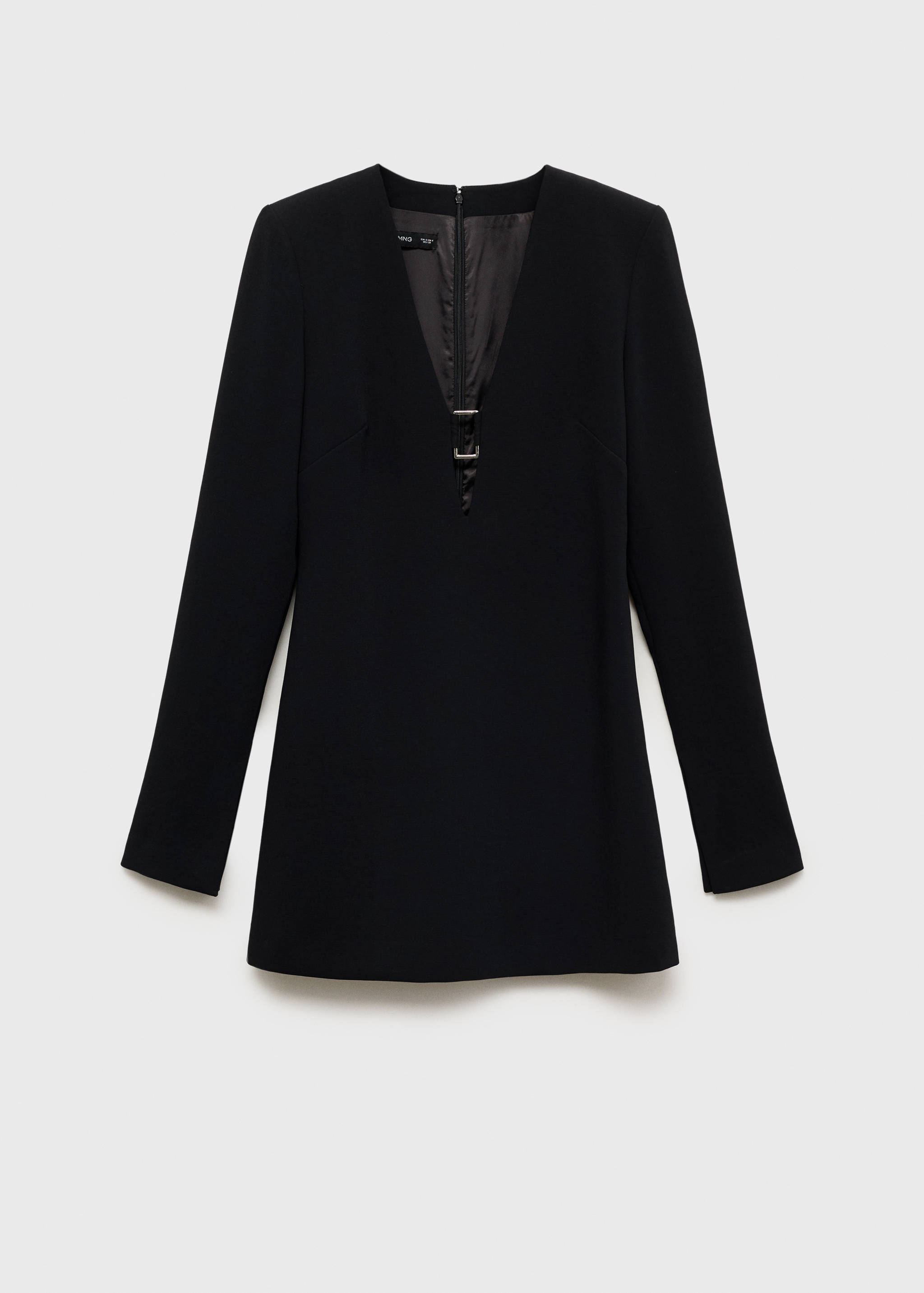 Metallic dress with neckline detail - Article without model