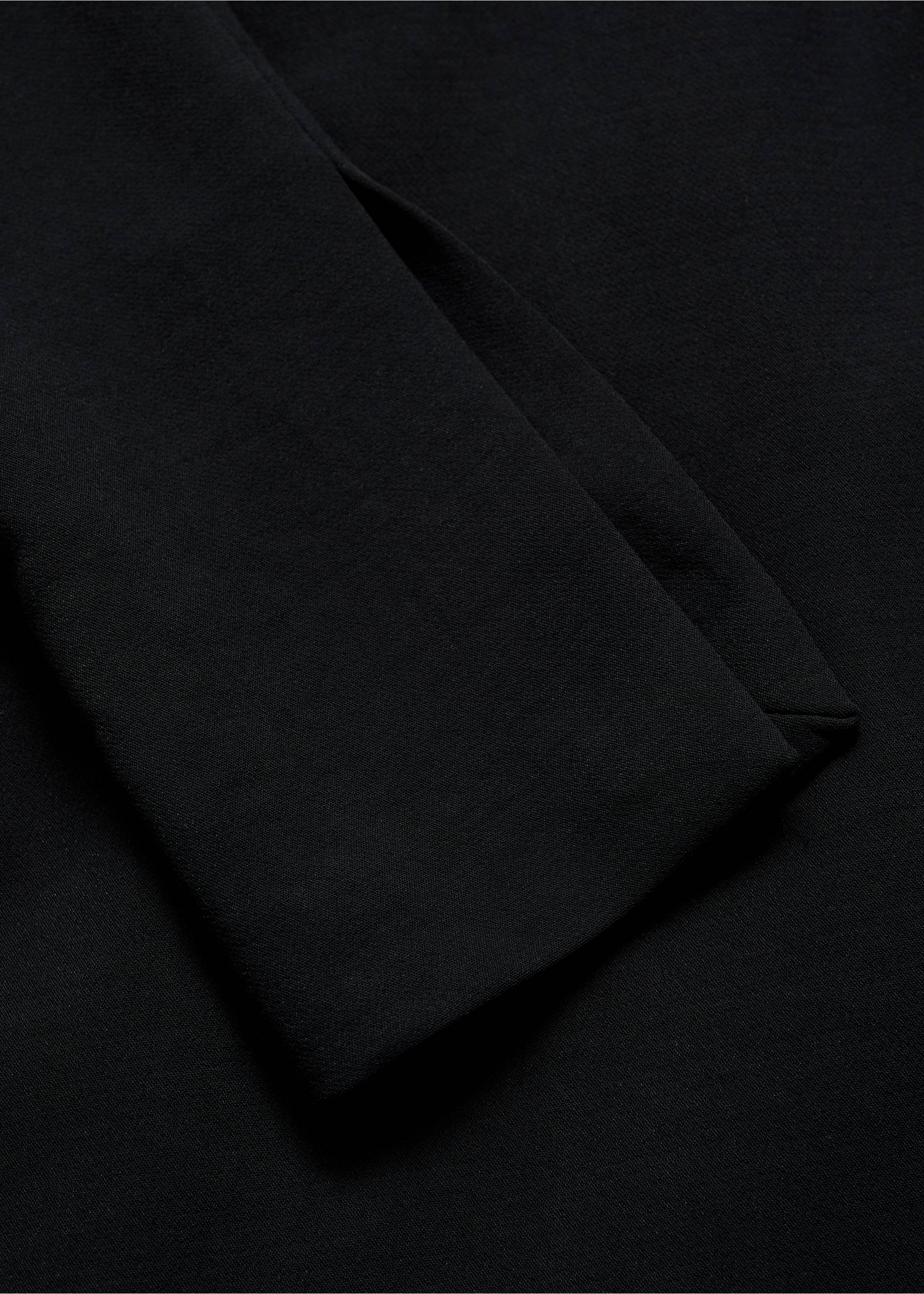 Metallic dress with neckline detail - Details of the article 0, Black. Ref: 77029063-00.