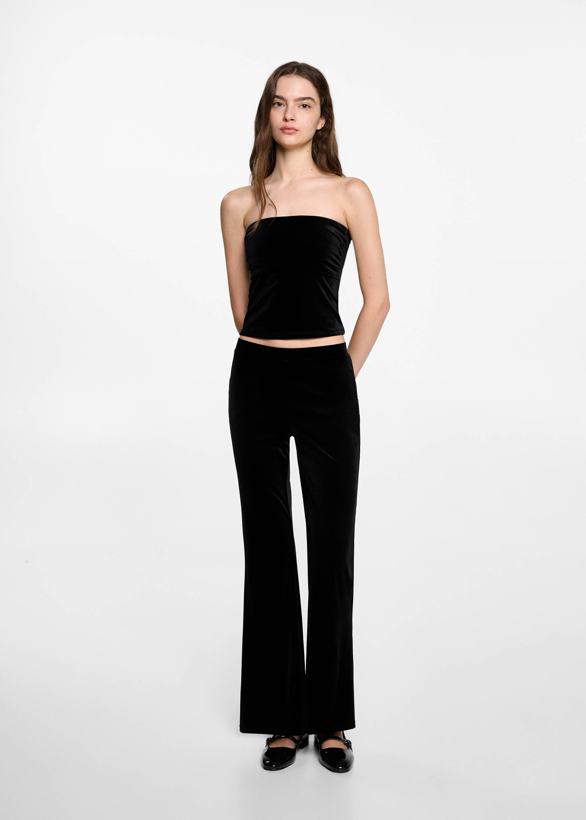 Bandeau-Top aus Samt - Allgemeine Ansicht