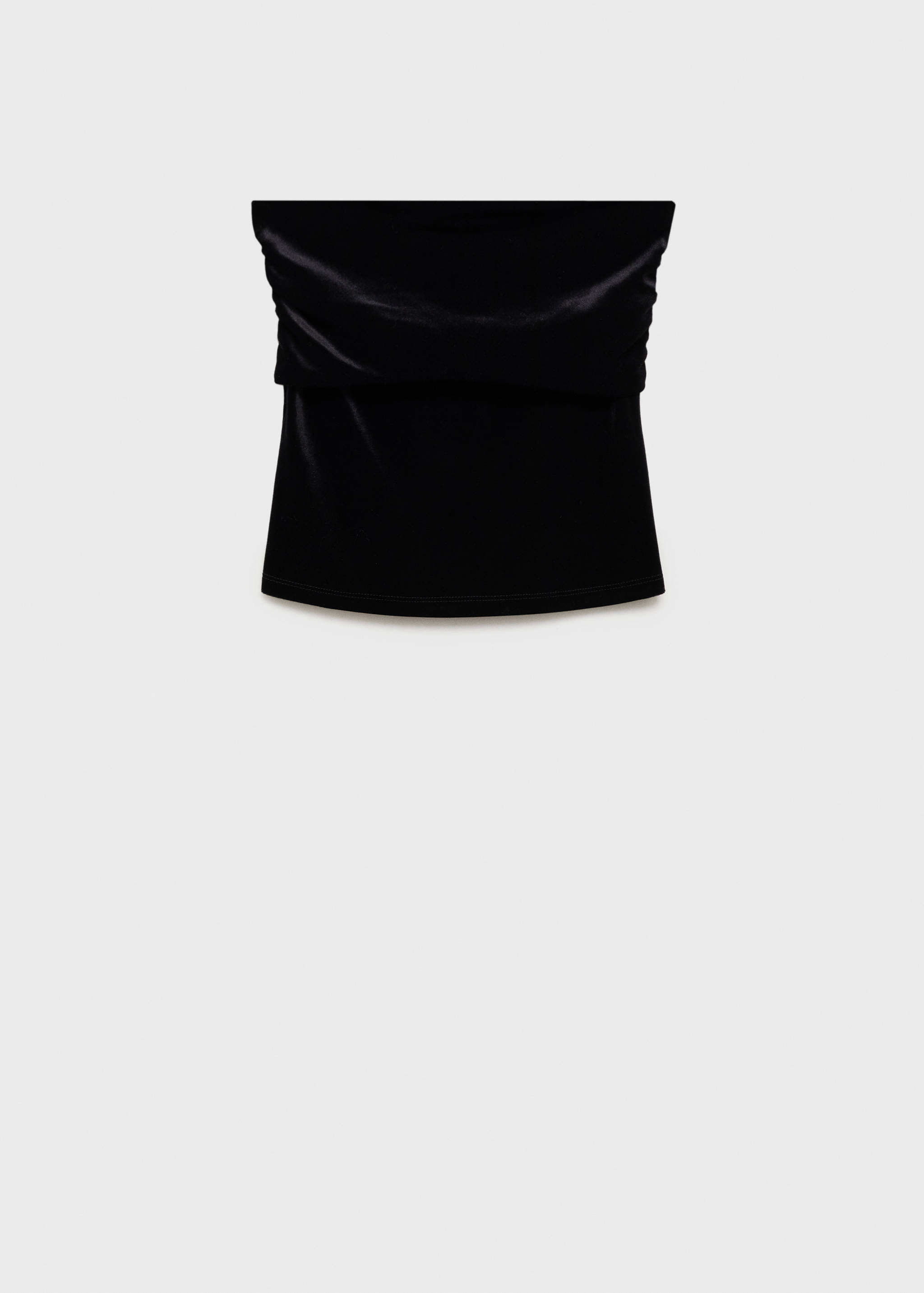 Velvet bandeau top - Article without model