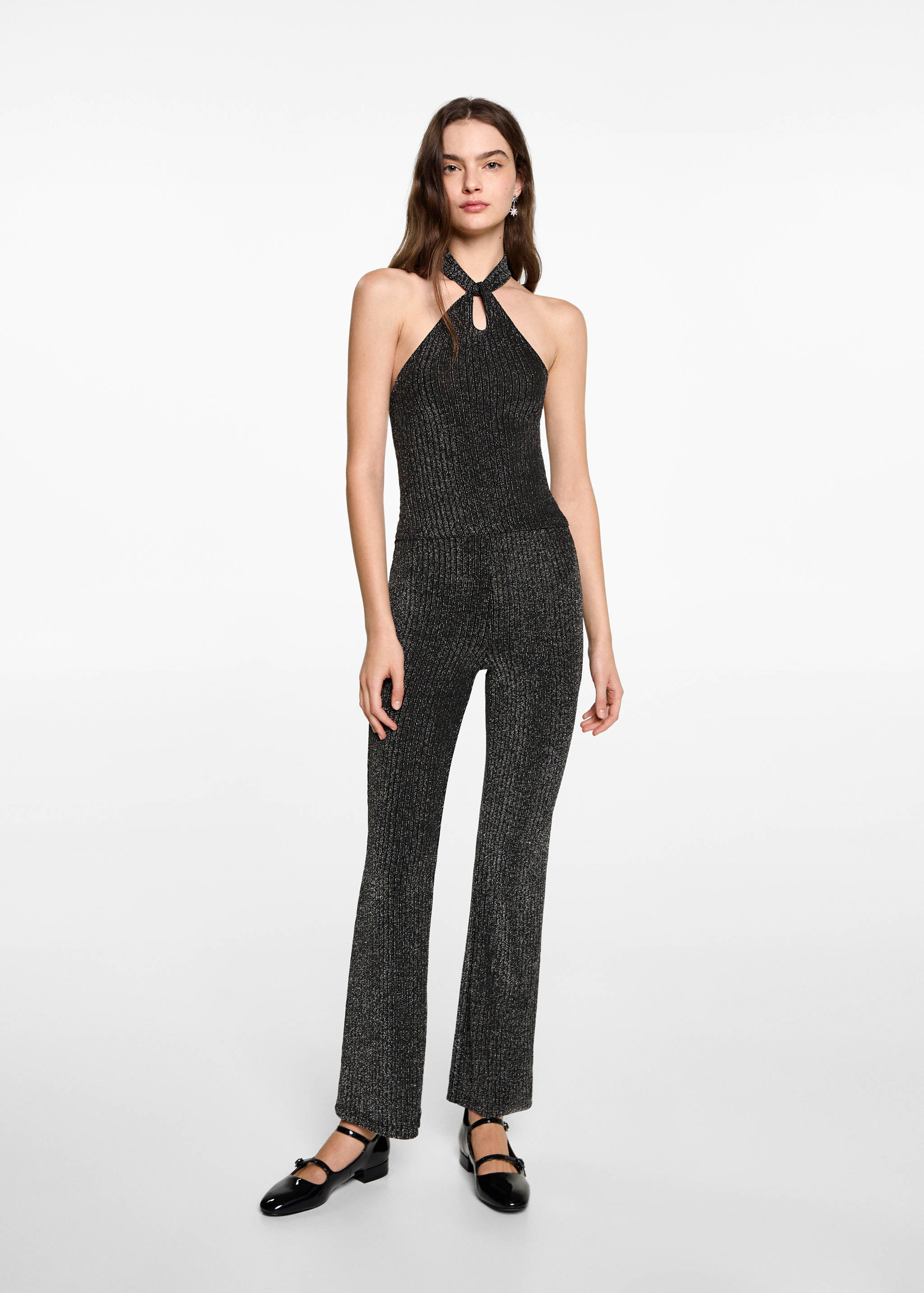 Neckholder-Top aus Lurex - Allgemeine Ansicht